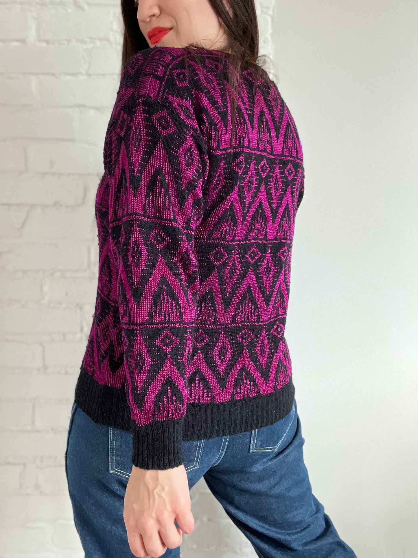 Holiday Barbie Knit Sweater - M