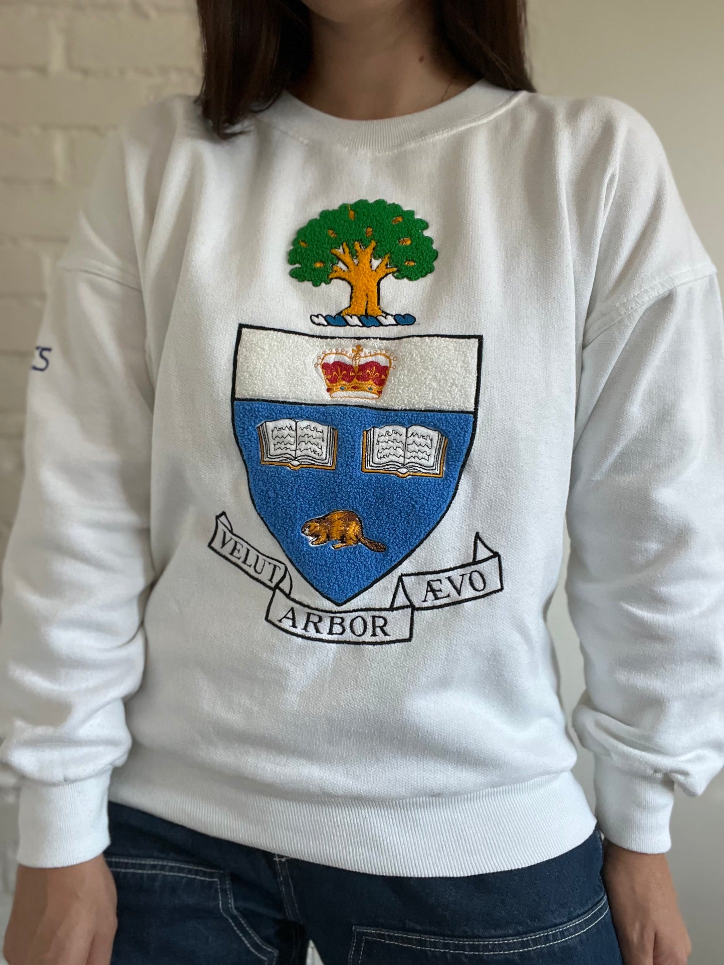 Velut arbor ævo UofT Coat of Arms Sweater - Size M