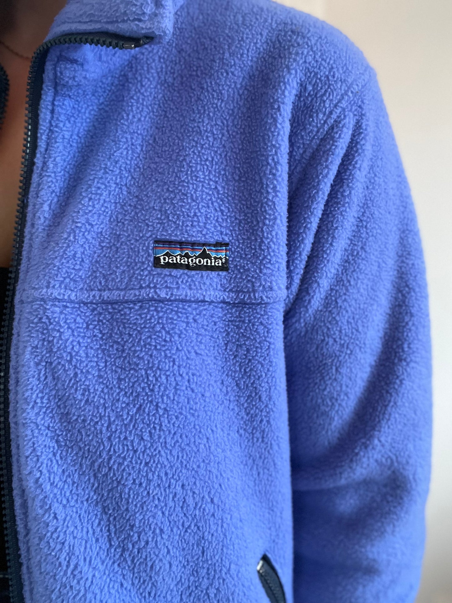 Purple Patagonia Fleece Zip Up - Size L
