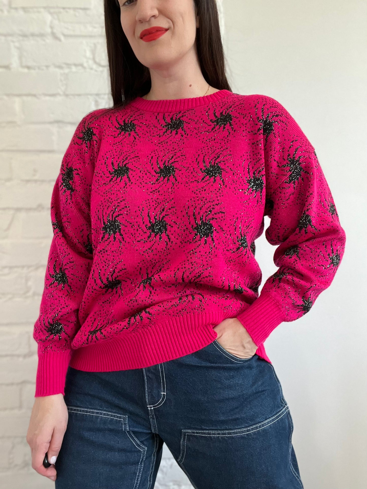 Bombshell Pink Knit Sweater - M