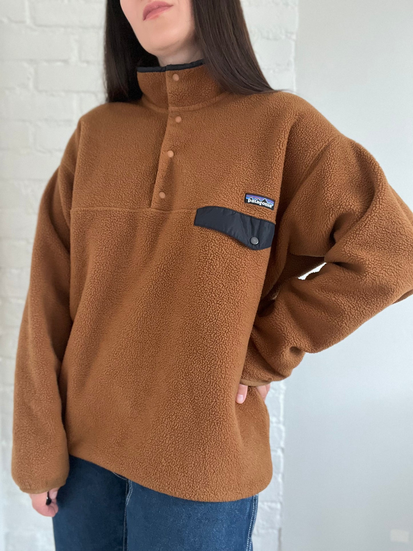 Caramel Patagonia Synchilla Fleece - Size XL