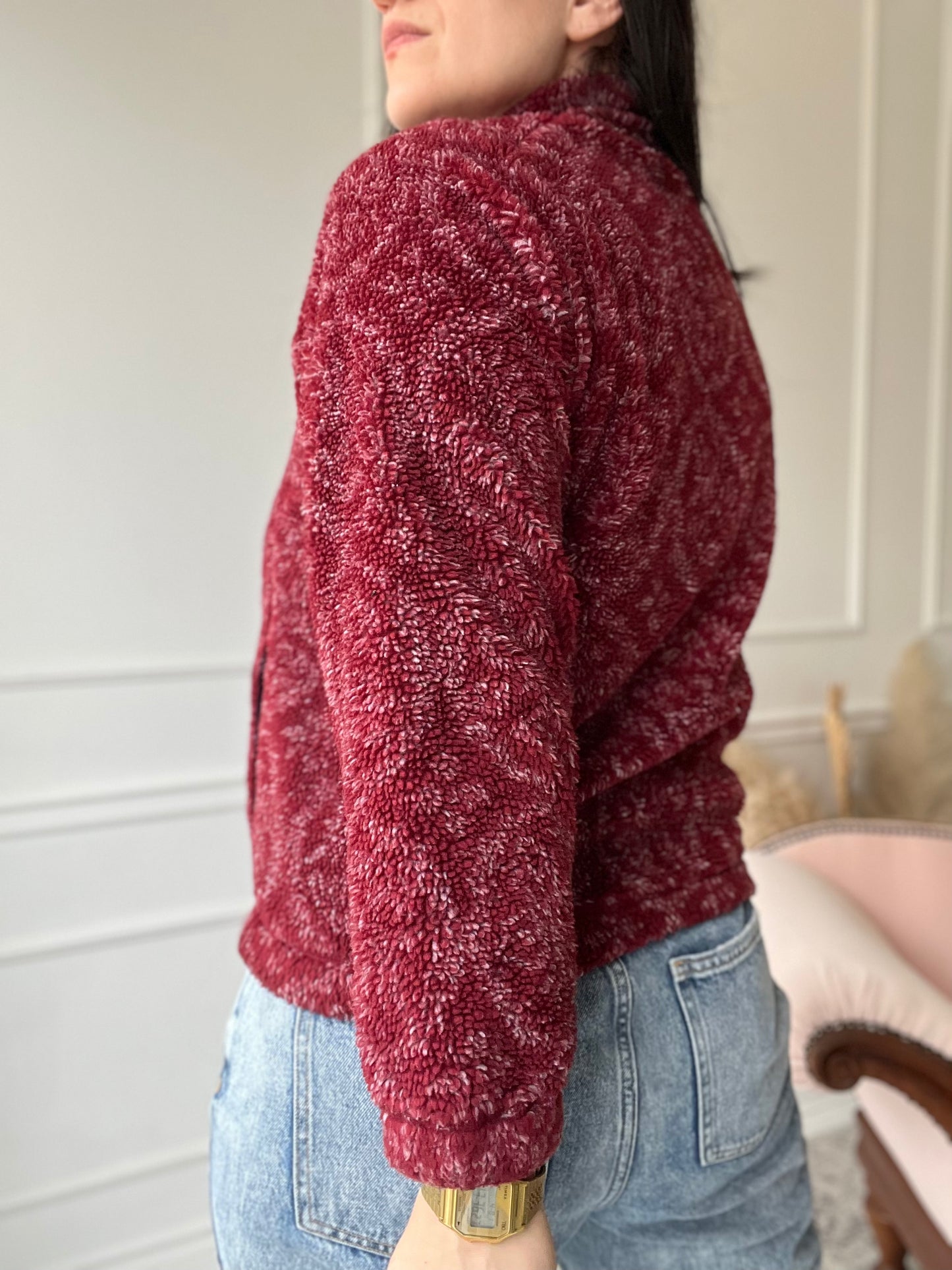 Vintage Patagonia Teddy Sherpa Pullover - Size S