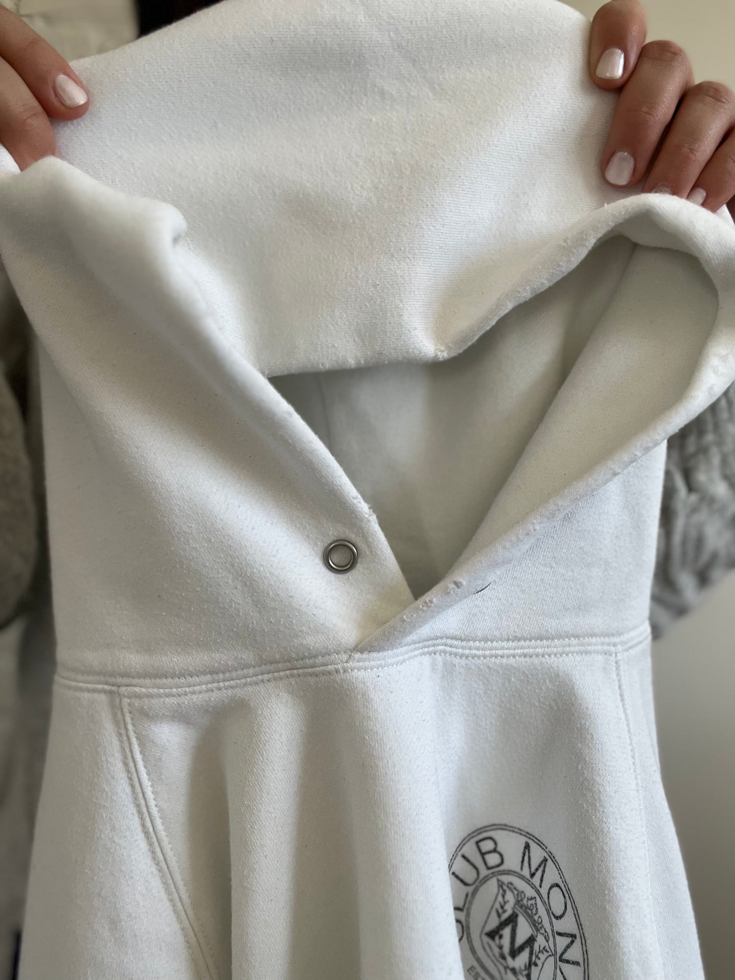 Club Monaco White Hoodie - S