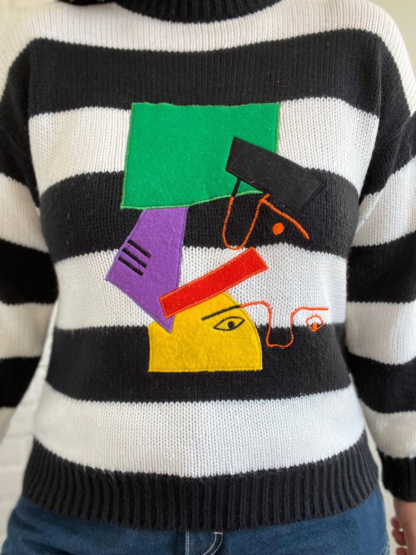 Picasso Inspired Knit Sweater - S/M