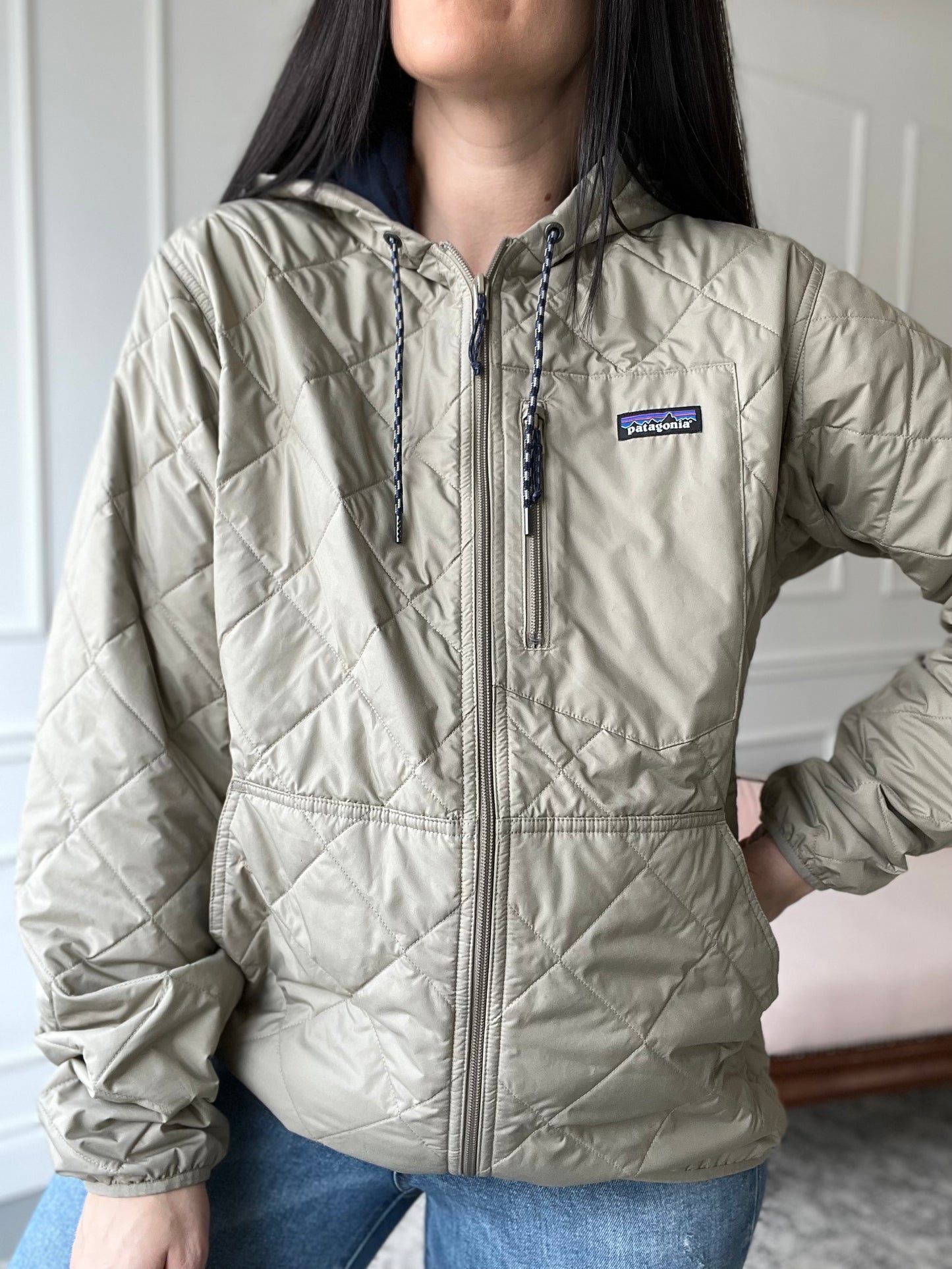 Patagonia Pistachio Diamond Quilted Jacket - L