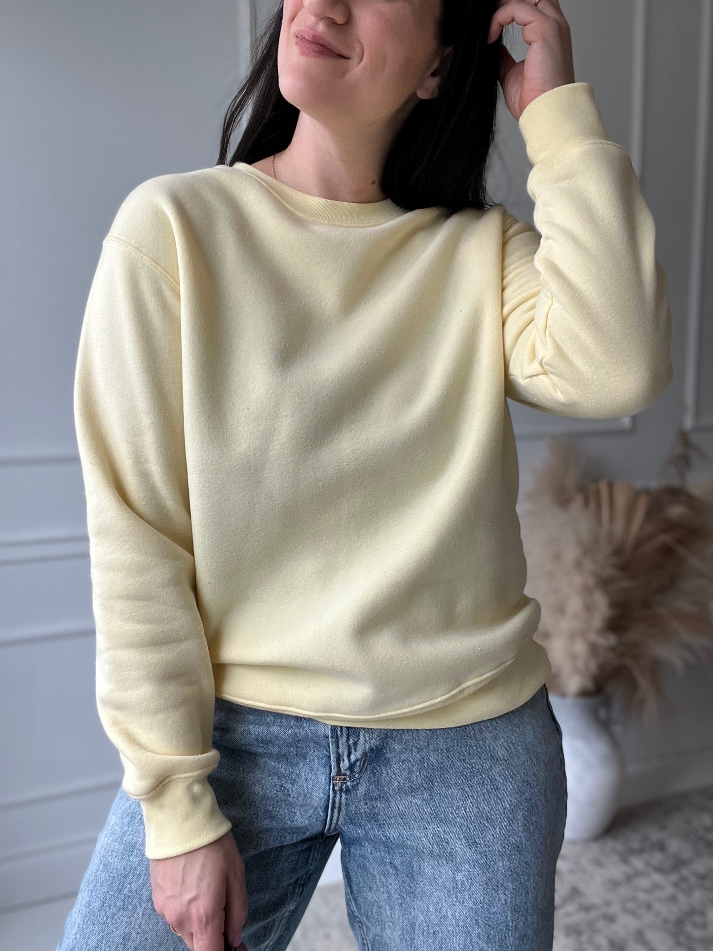 Pastel Yellow Crewneck - Size L