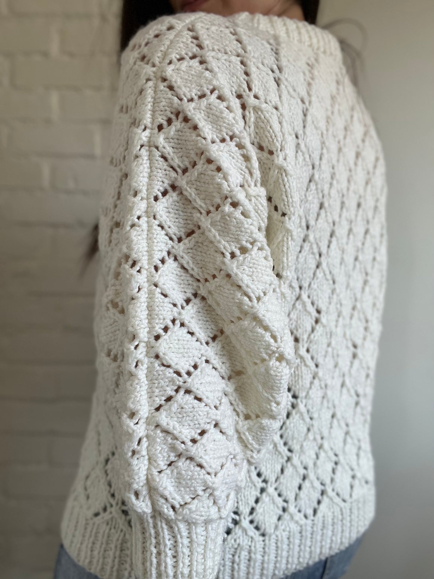 Chunky Neutral Knit Sweater - Size S-L