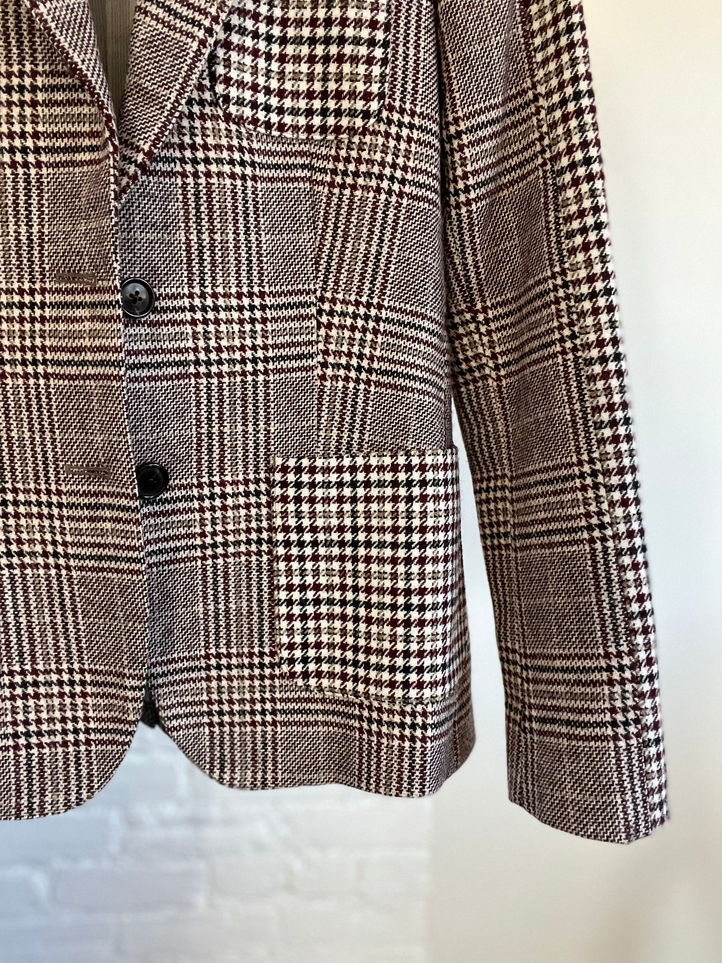 Made in Japan Plaid Blazer - Size S