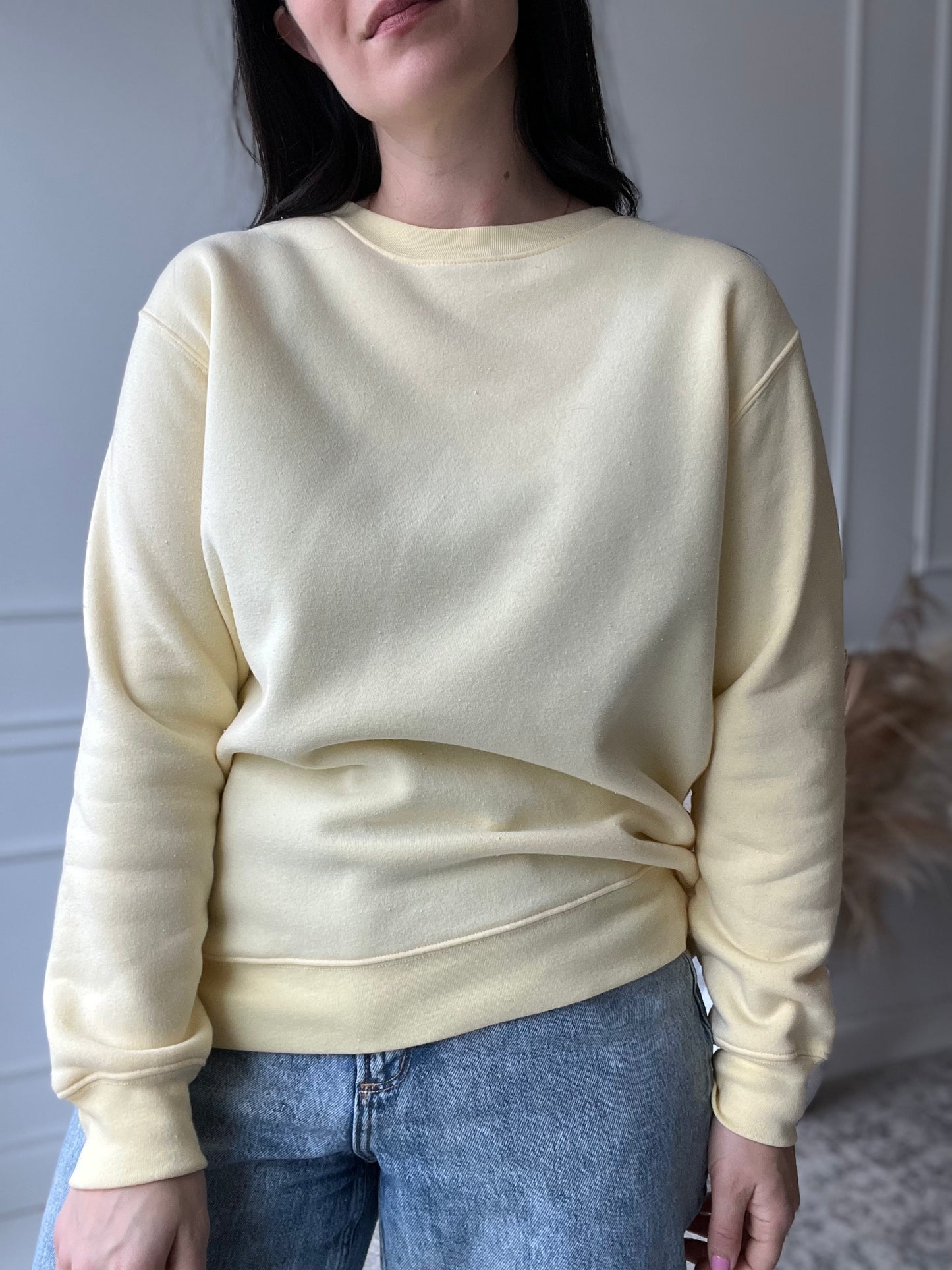 Pastel Yellow Crewneck - Size L