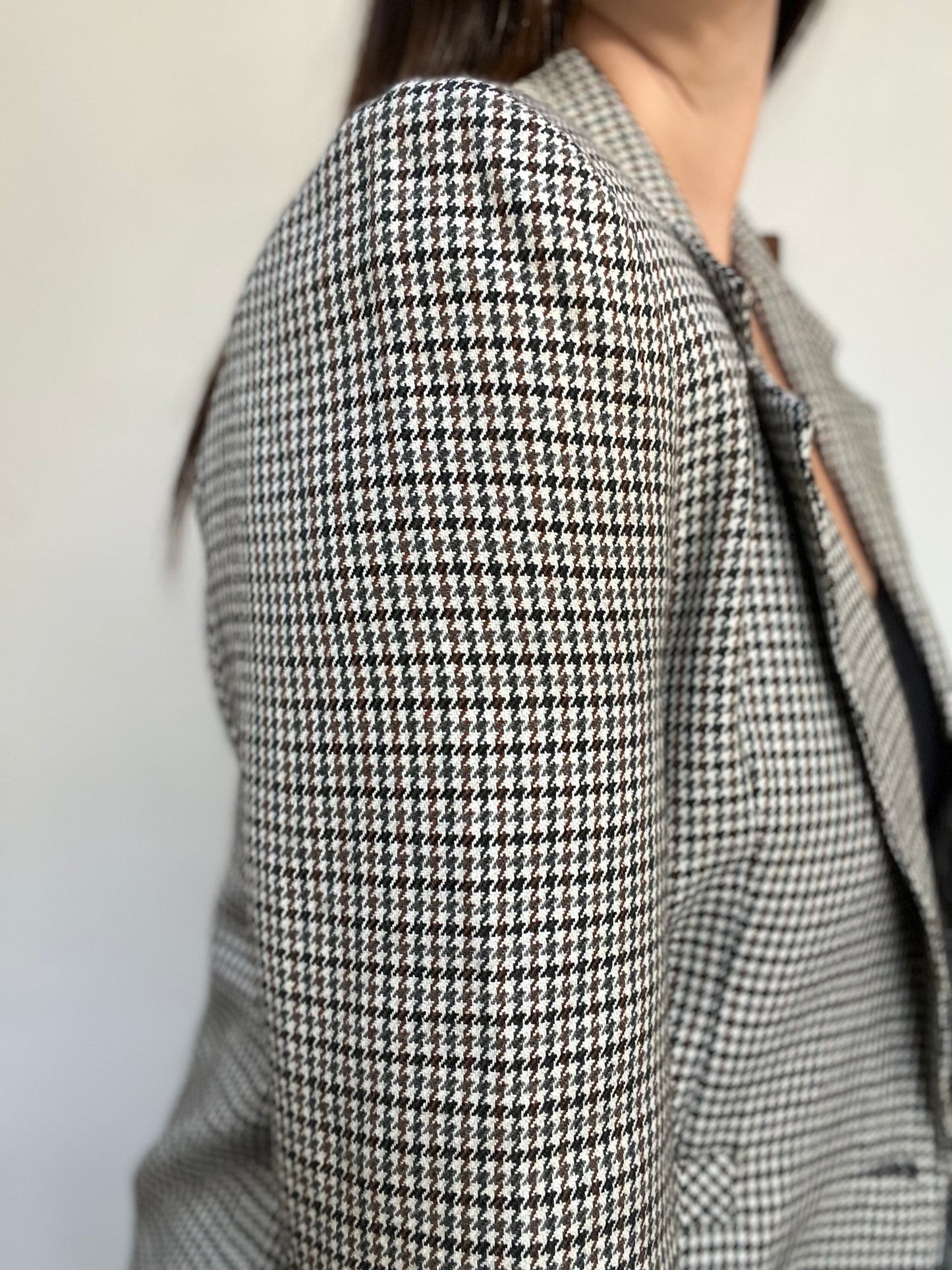 Mini Houndstooth Vintage Blazer - Size M/L
