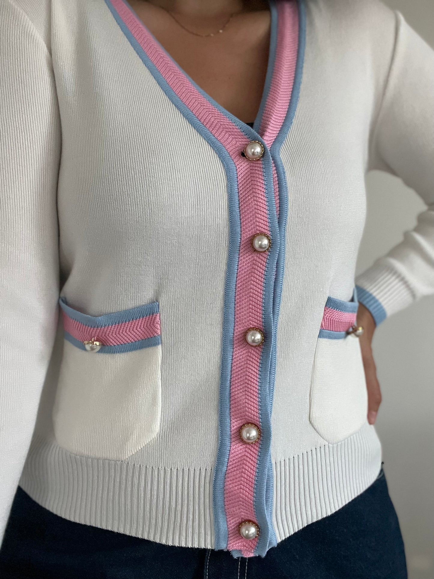 Cotton Candy Vintage Cardigan - Size M