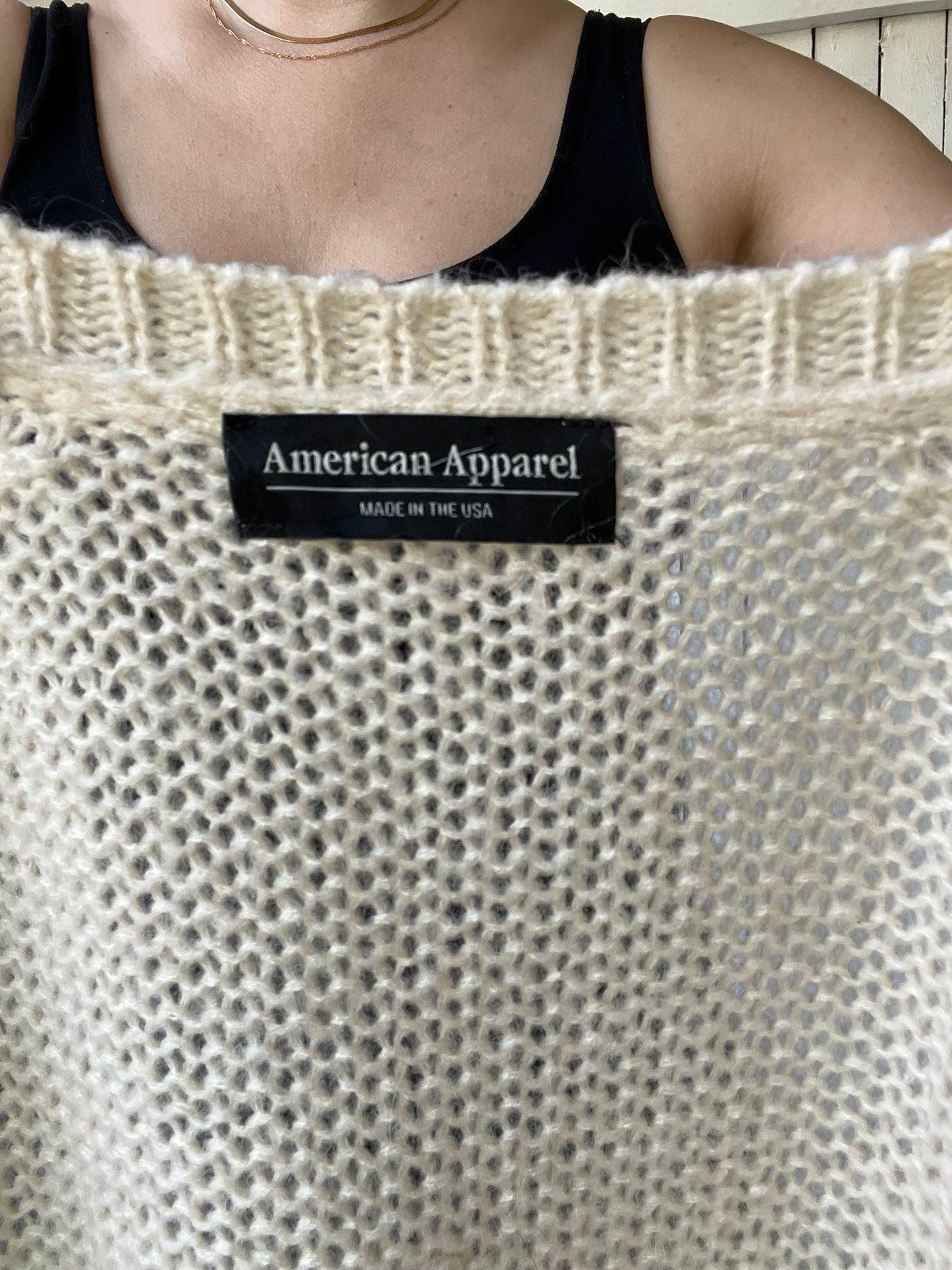 Mohair Wool Vintage Cardigan - Size O/S