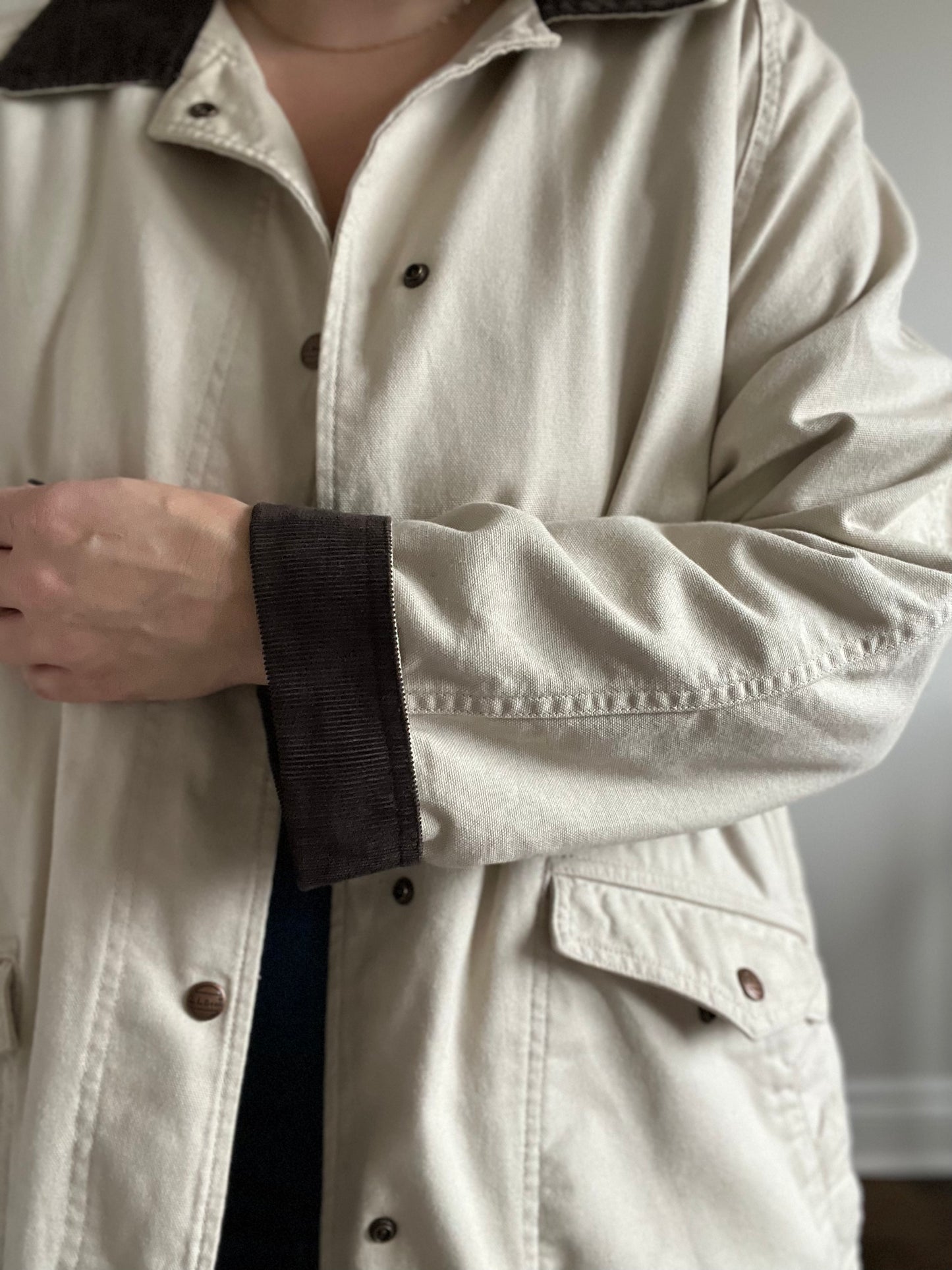 Vintage L.L.Bean Sherpa Lined Trench Coat - L