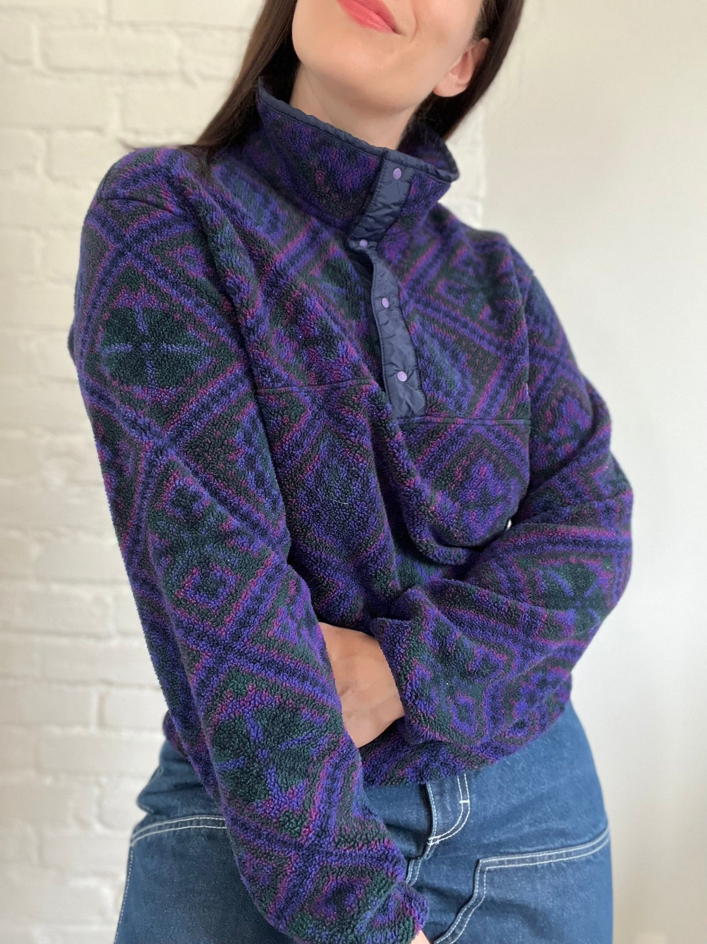 90s Retro Patagonia Fleece Synchilla - Size M