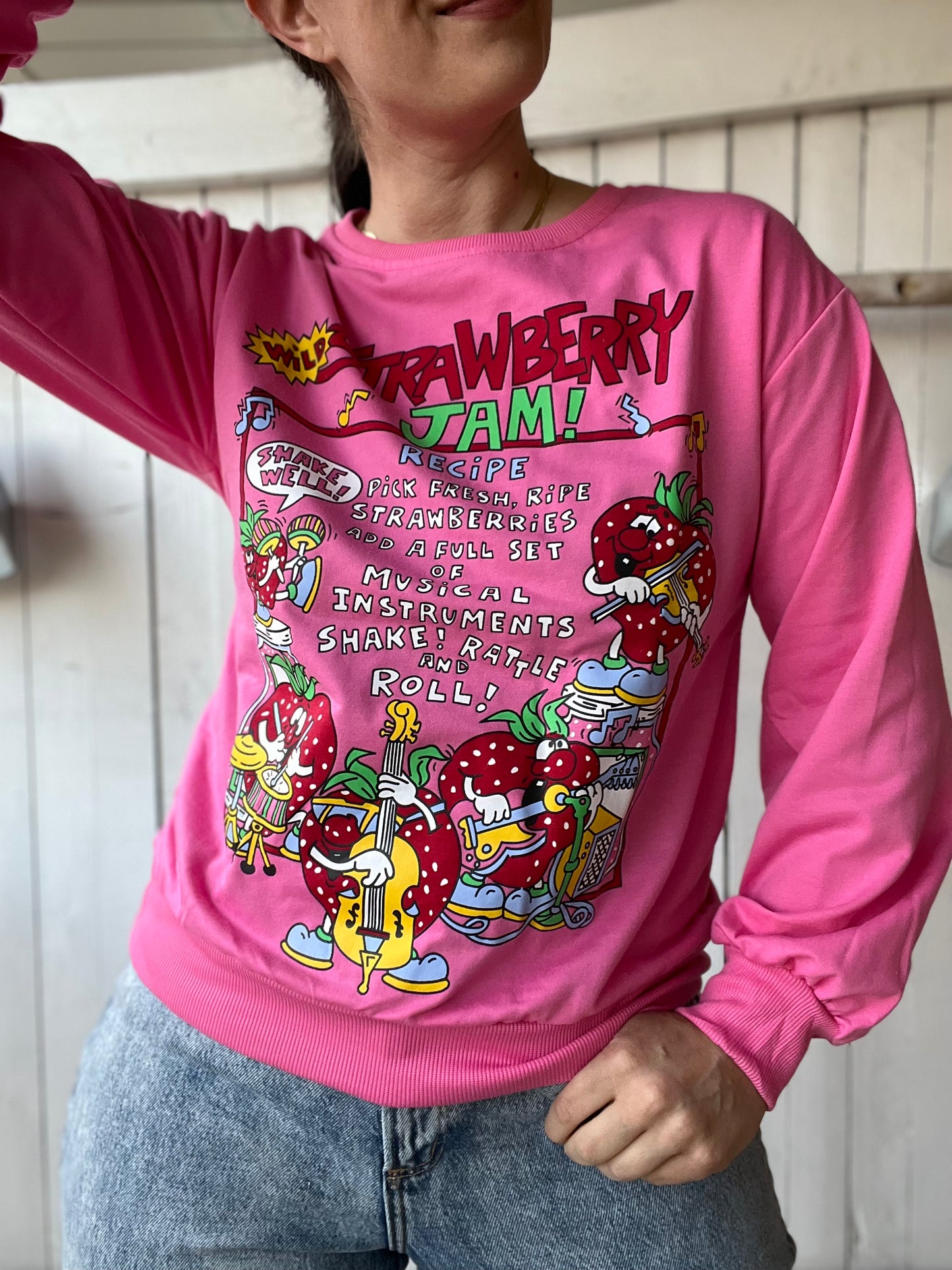 Strawberry Jam Sweater - Size M/L