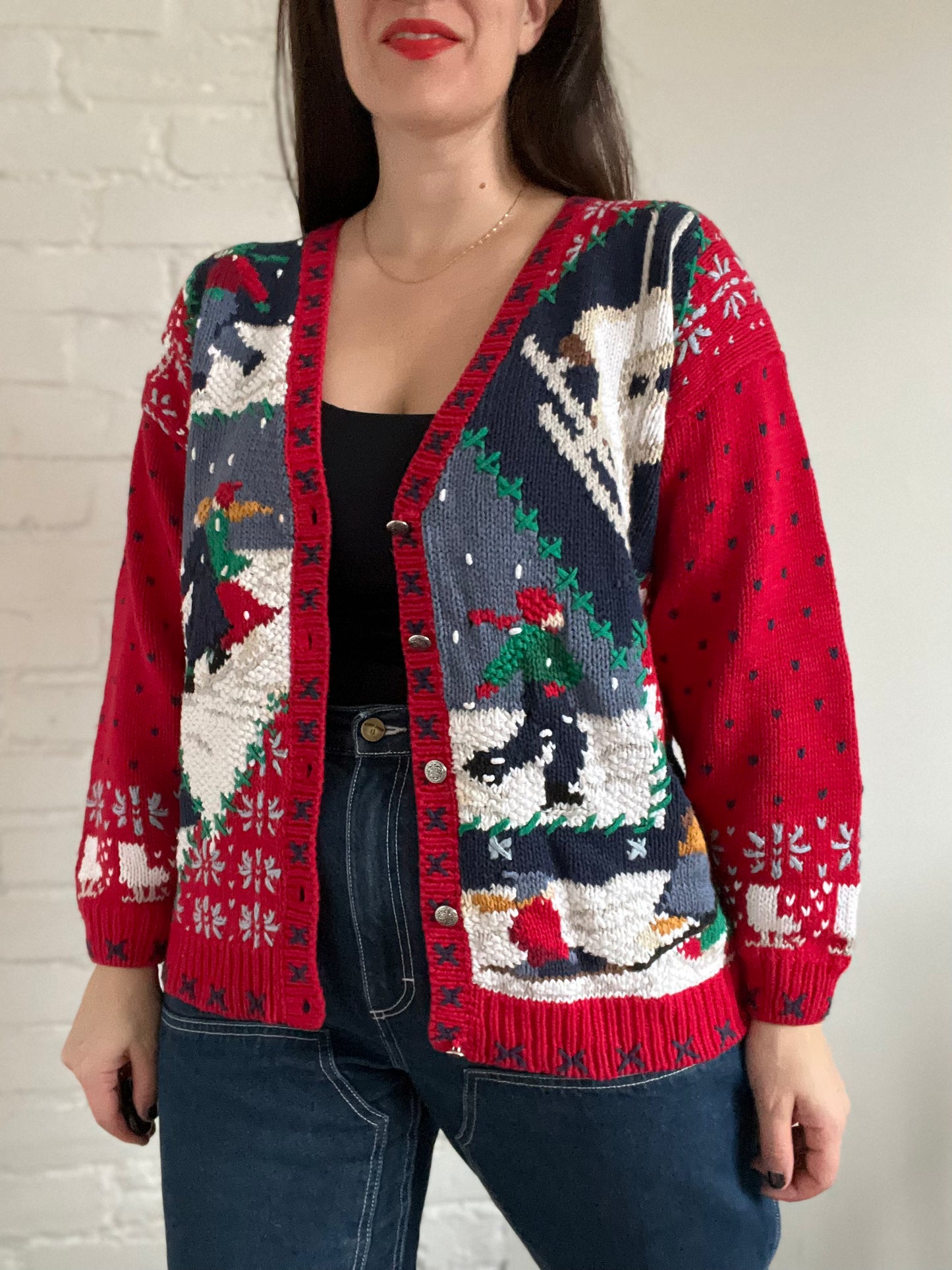 Let it Snow Knit Sweater - M/L