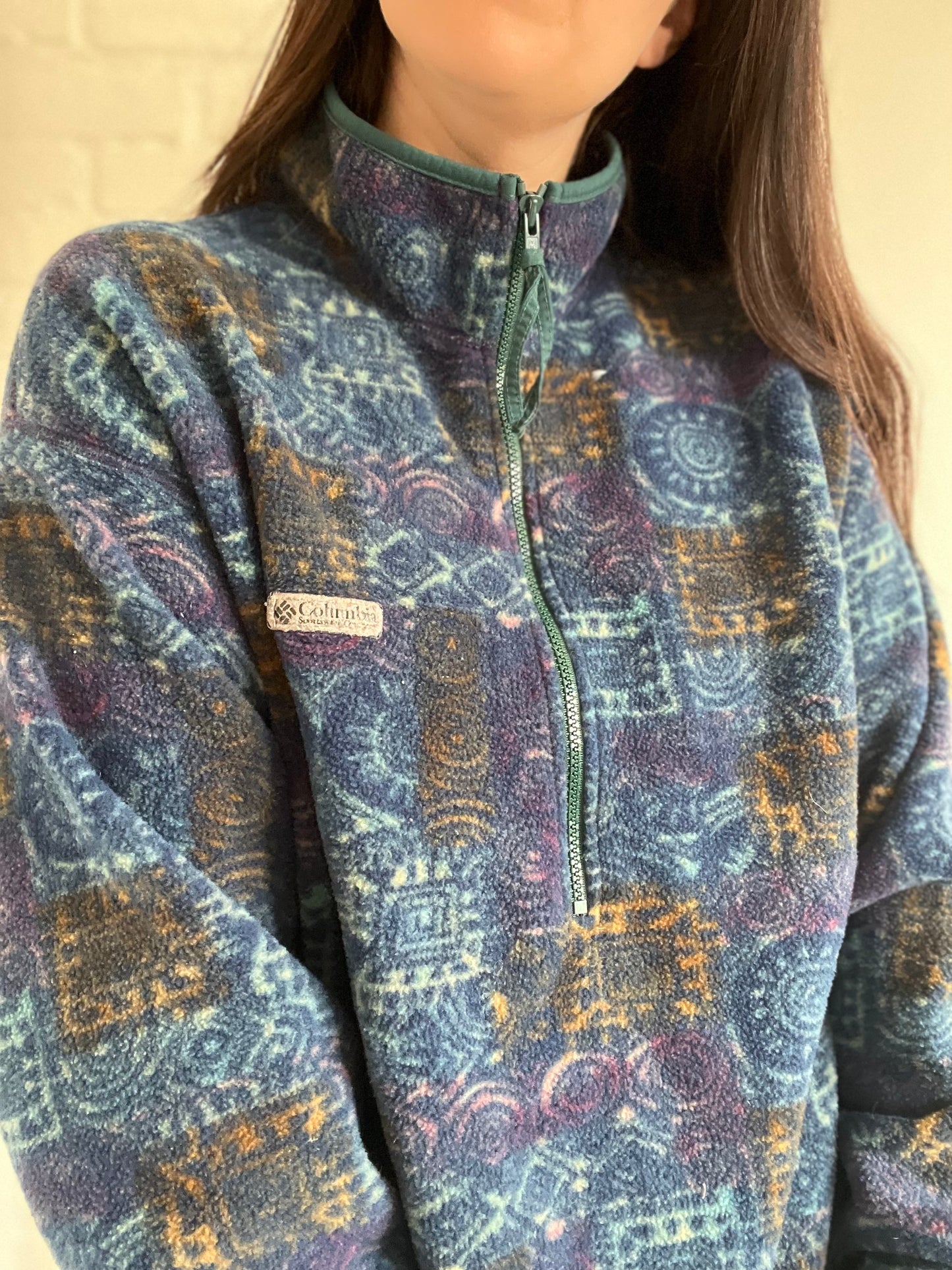 90s Columbia Fleece Pullover - Size L/XL