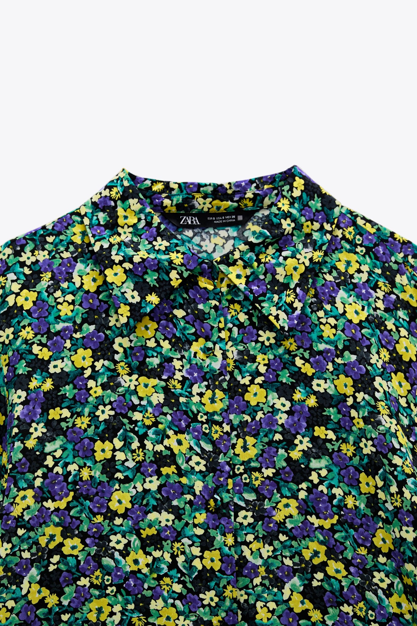 Colourful Floral Button-Up - Size S