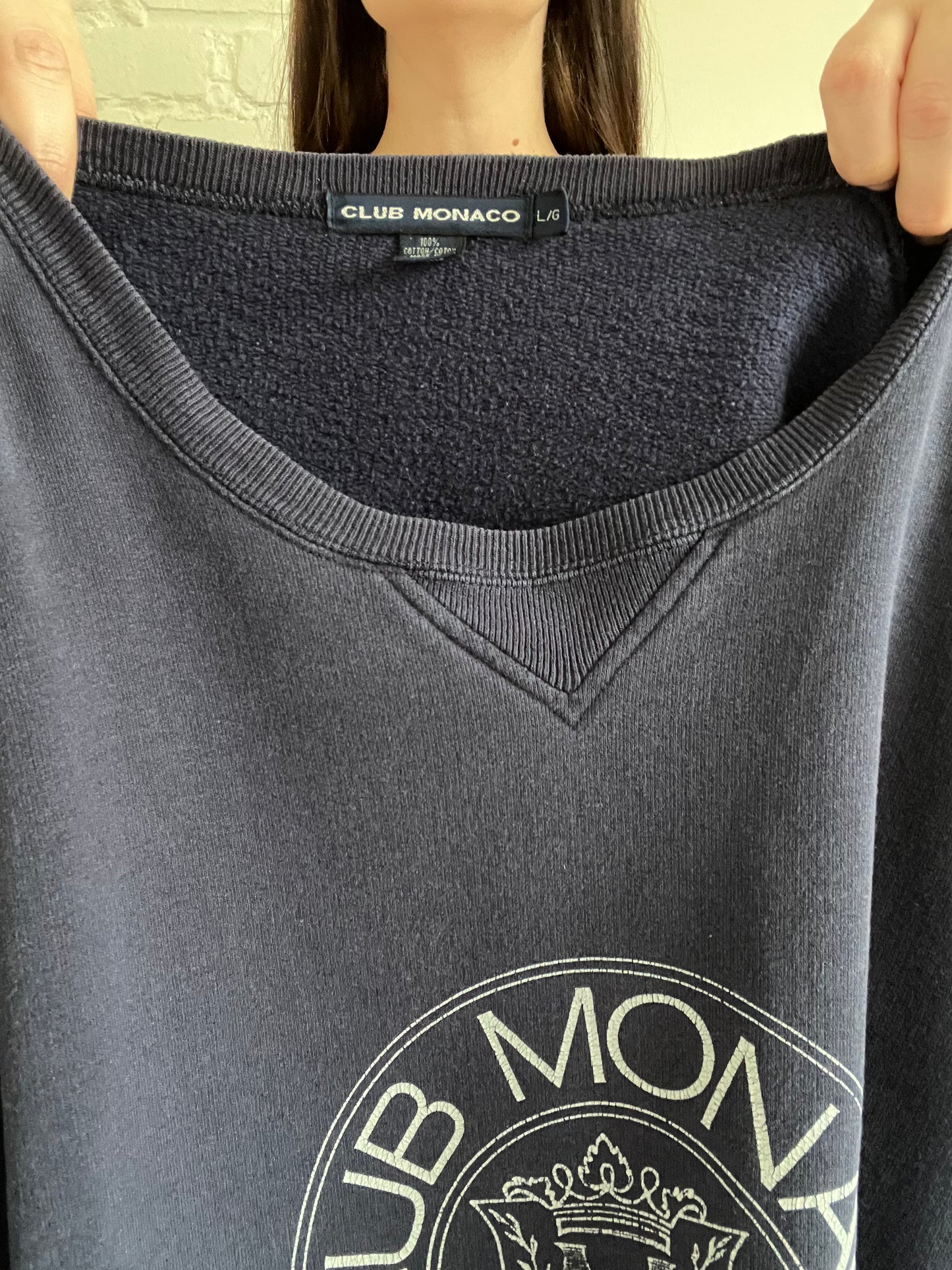 Vintage Club Monaco Heritage Crest Sweater - Mens L