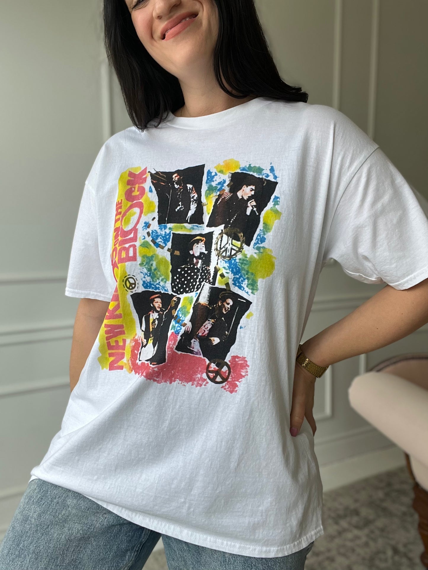 80s New Kids On the Block Tee - Size Mens XL