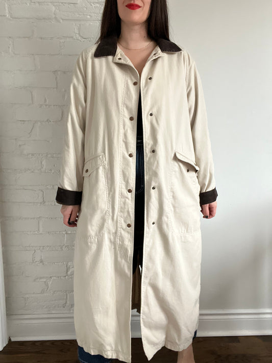 Vintage L.L.Bean Sherpa Lined Trench Coat - L