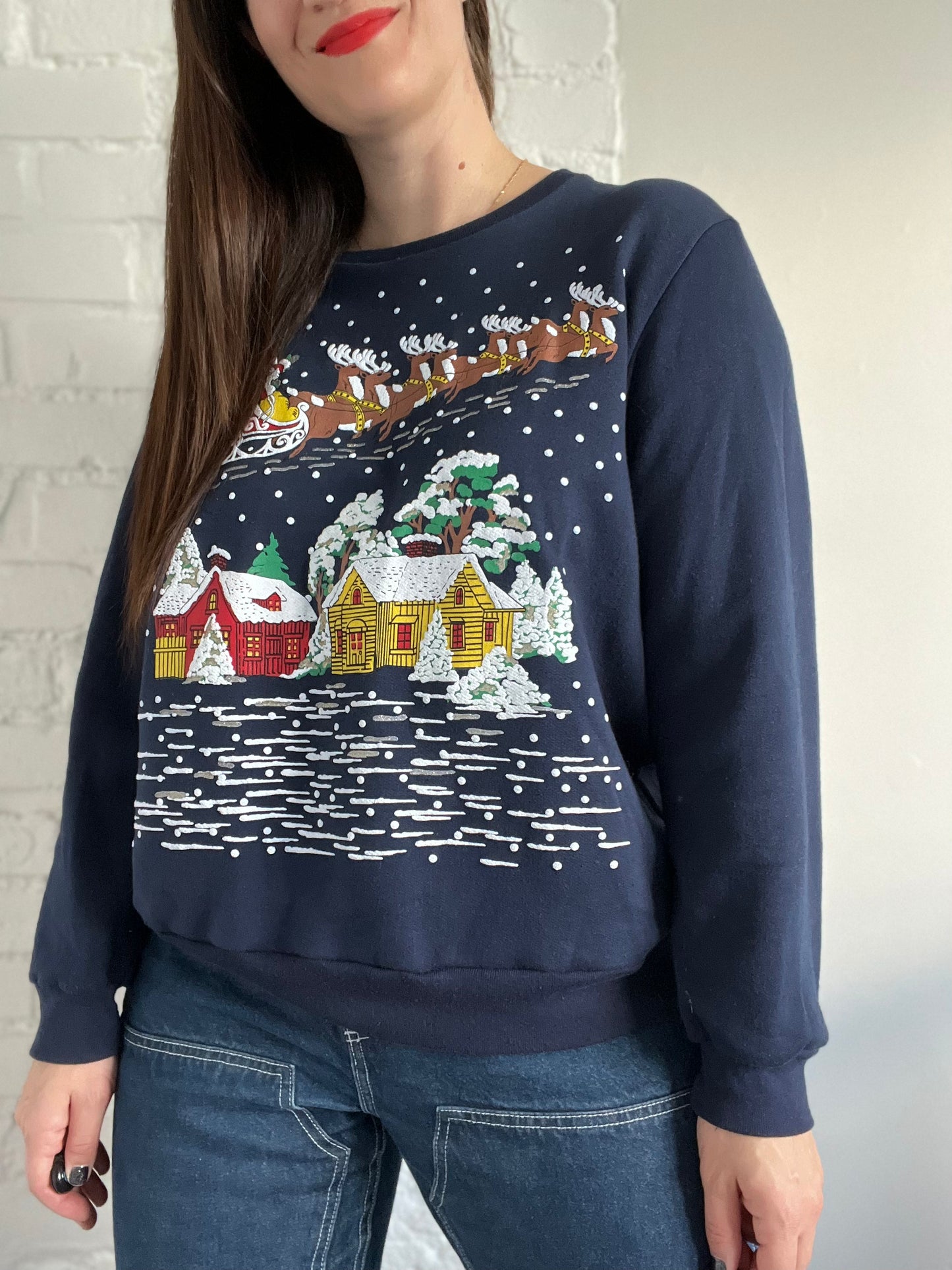 Santa Claus Theme Sweater - XL