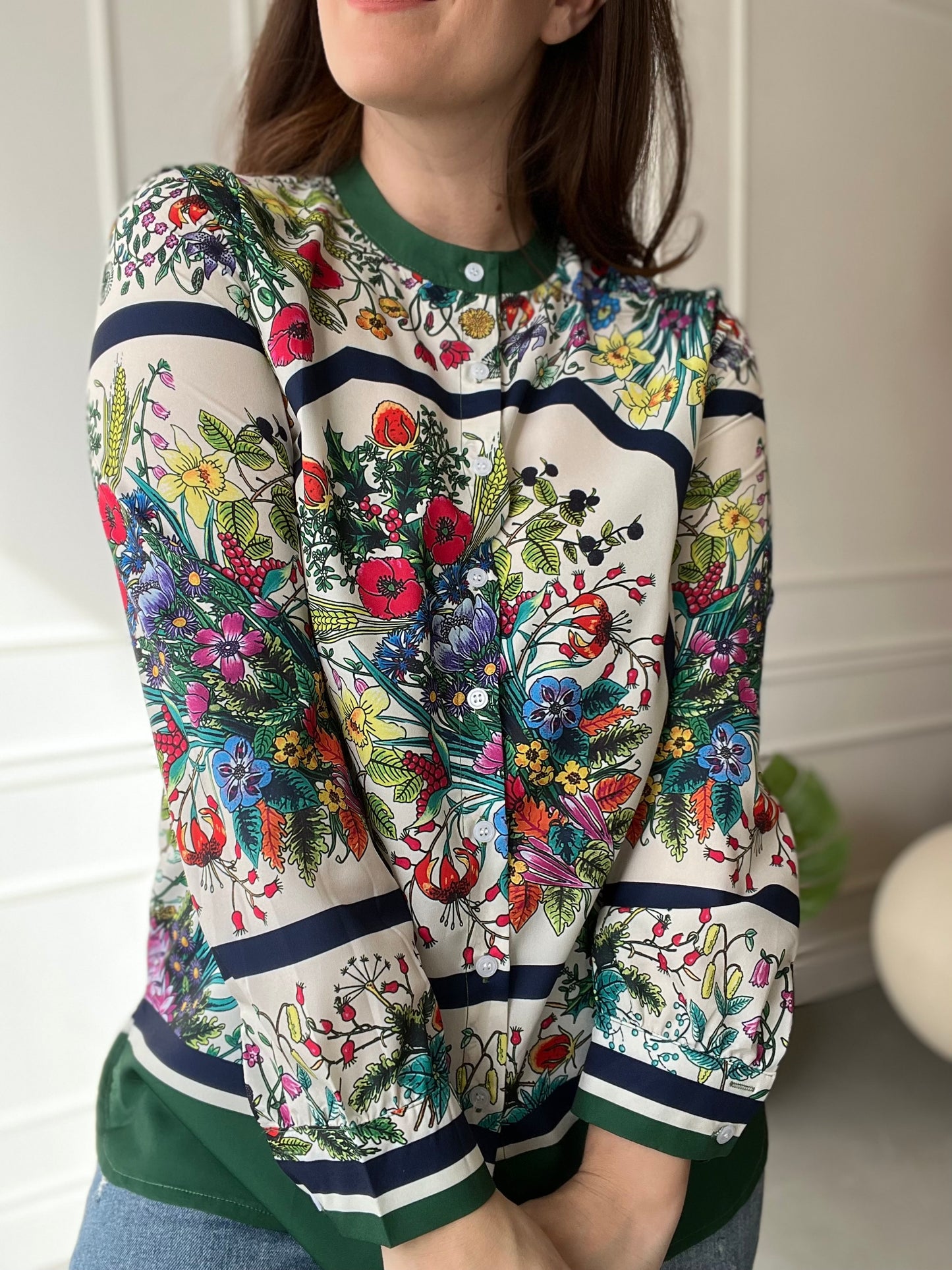 Garden Floral Button Up - Size L