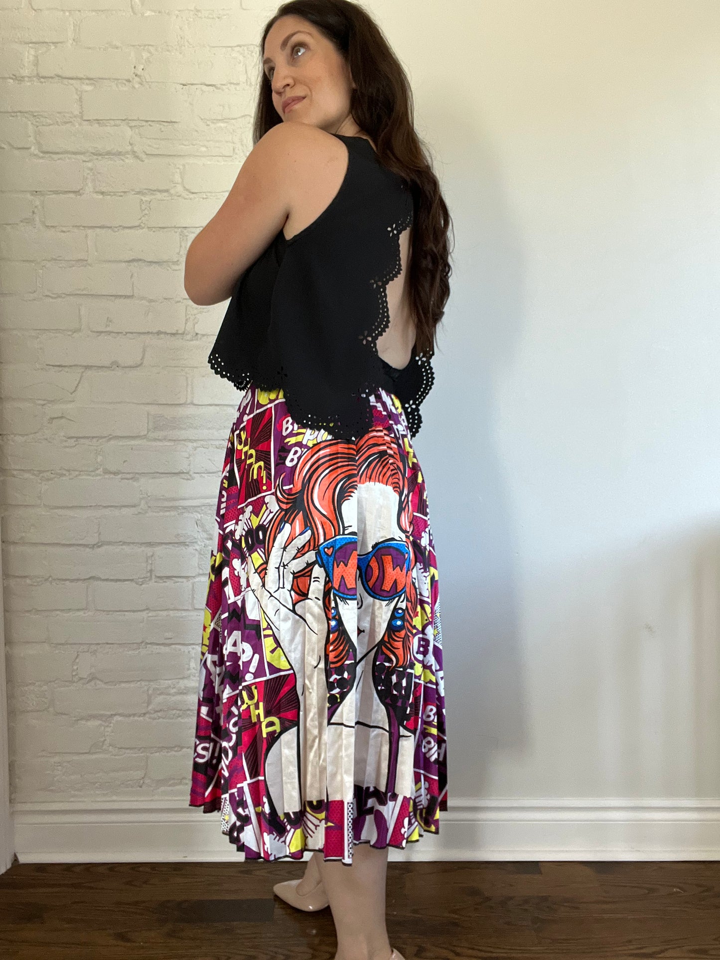 Boom Pow Art Pop Comic Skirt - Size S-L