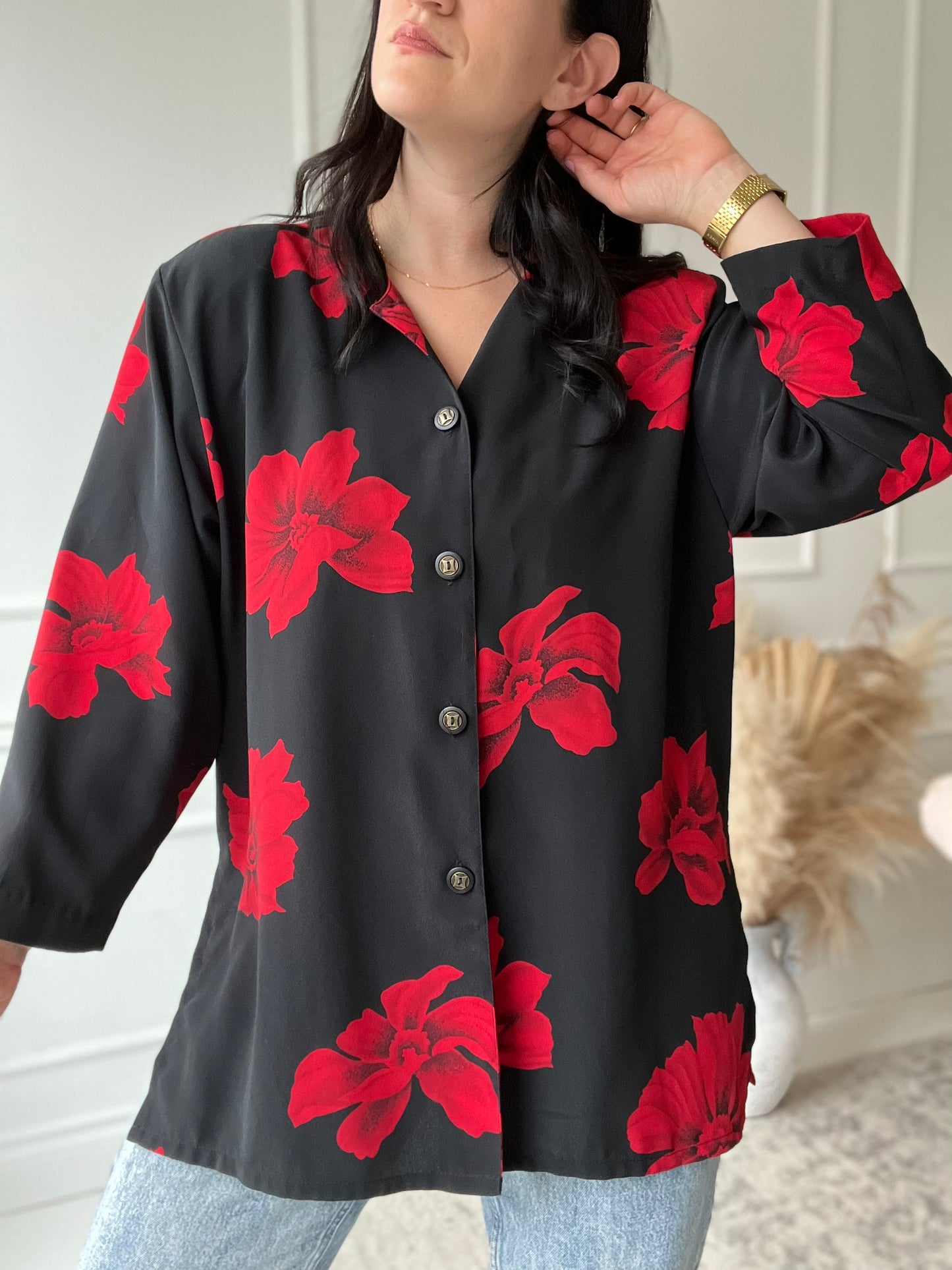 Big Rose Blouse - XL