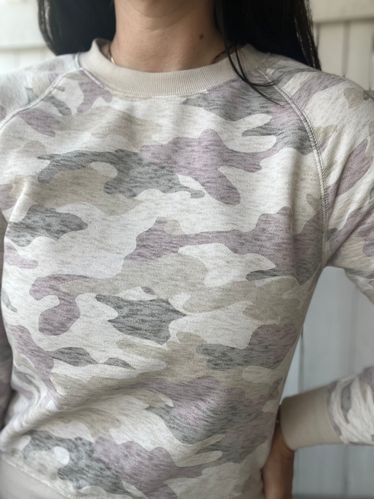 Creamy Cameo Crewneck  - Size XS