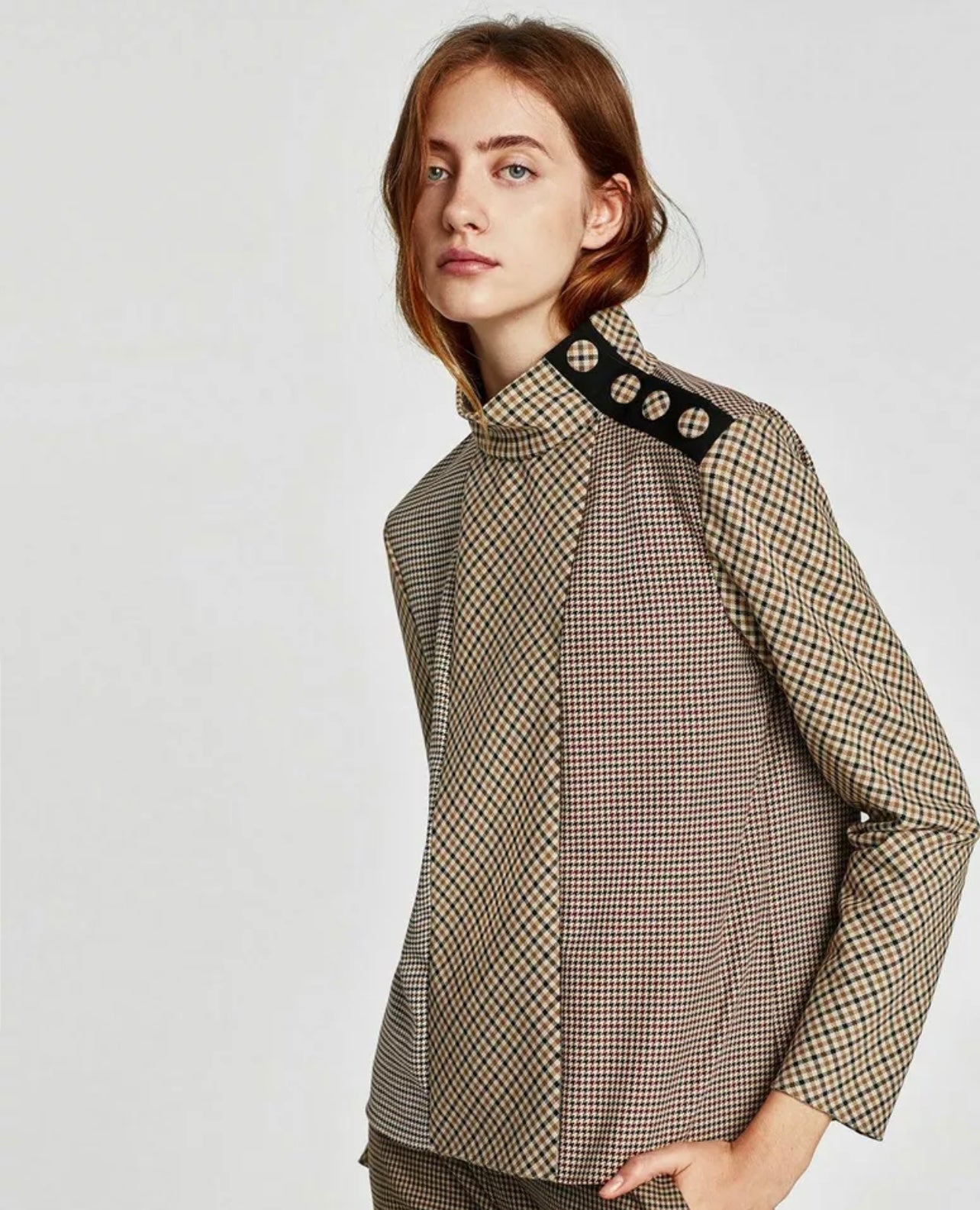 Regal Plaid Dress Shirt - Size L