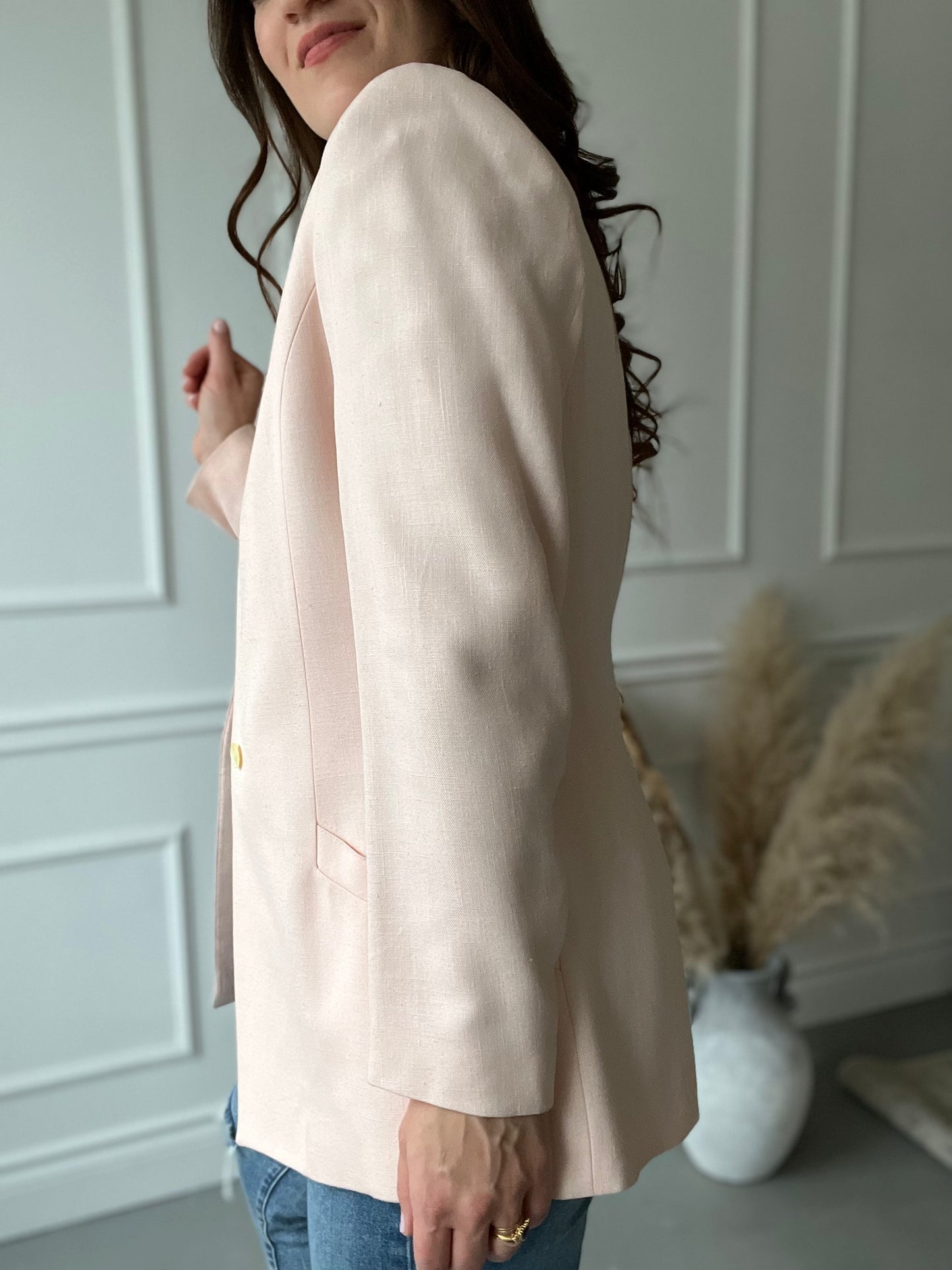 Blush Pink Soft Blazer - Size M