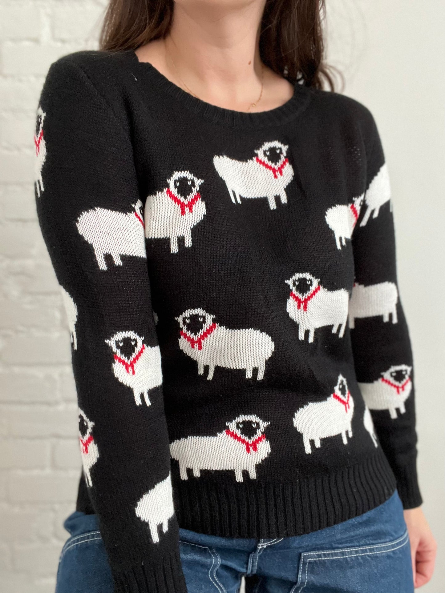 Sheep Knit Sweater - S/M