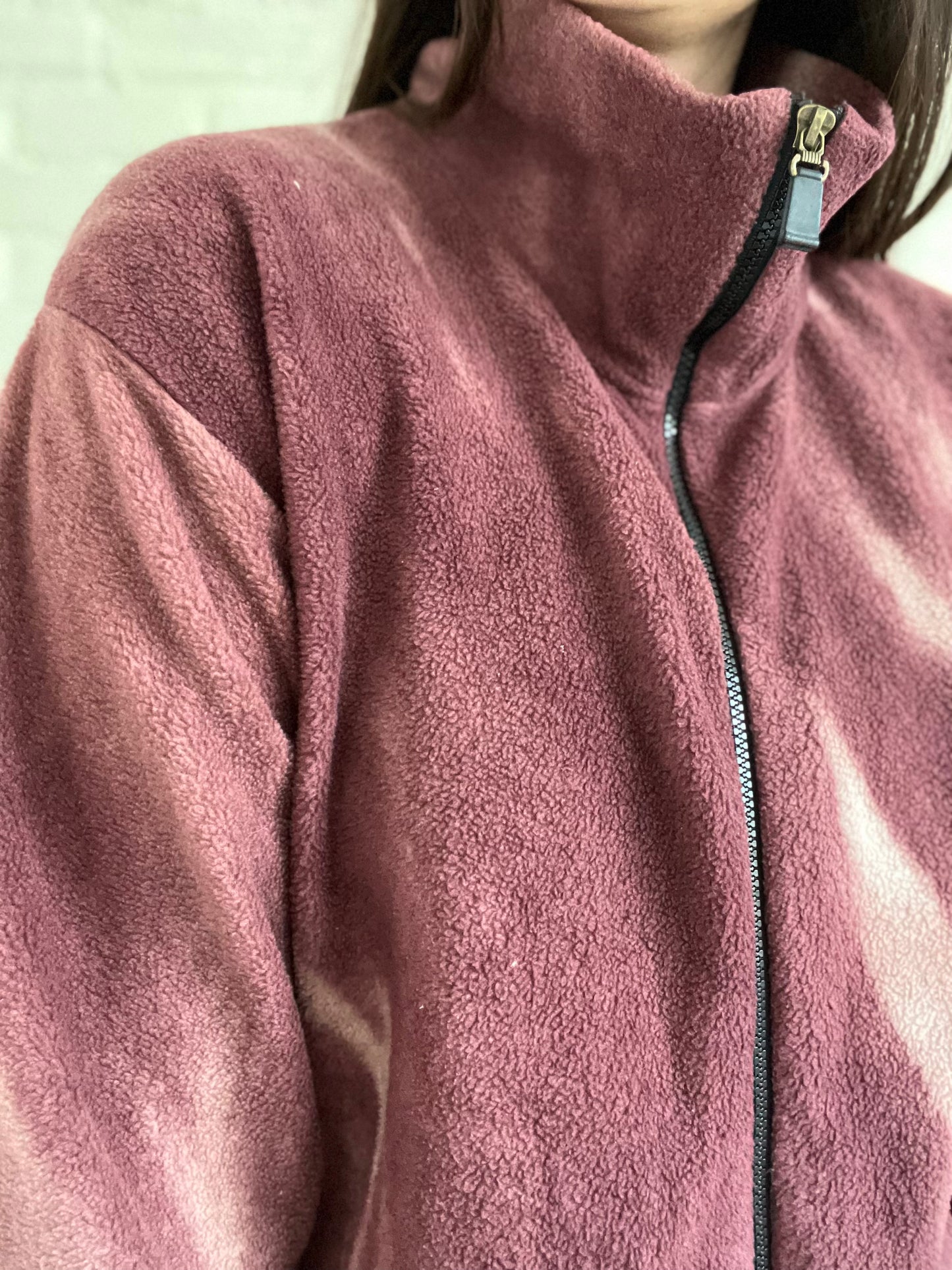 Night Sky Wolf Fleece Jacket  - Size XL