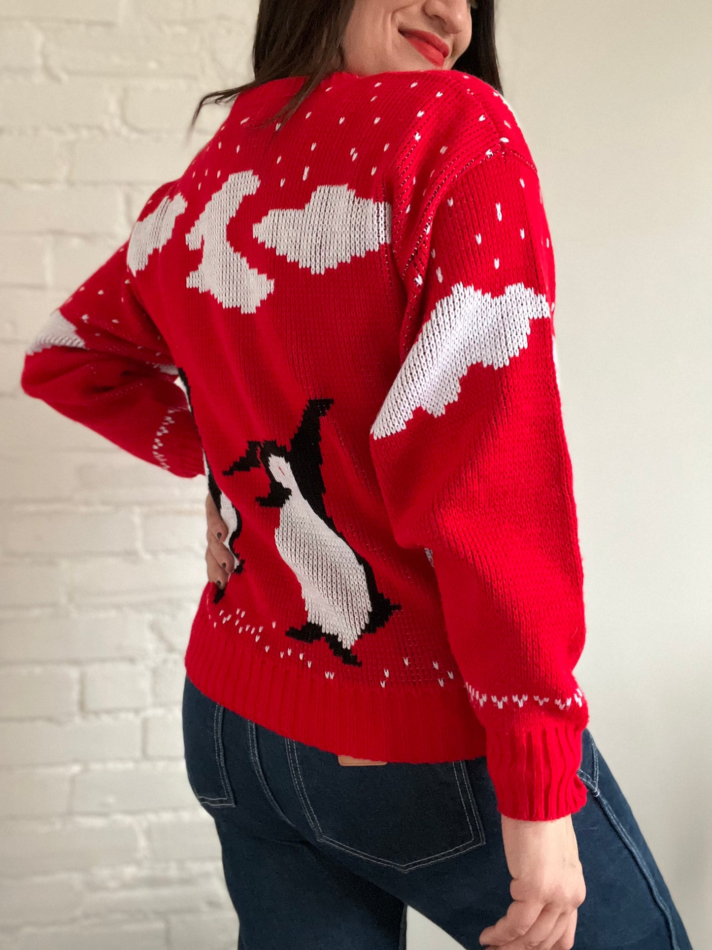 Penguins Knit Sweater - S/M