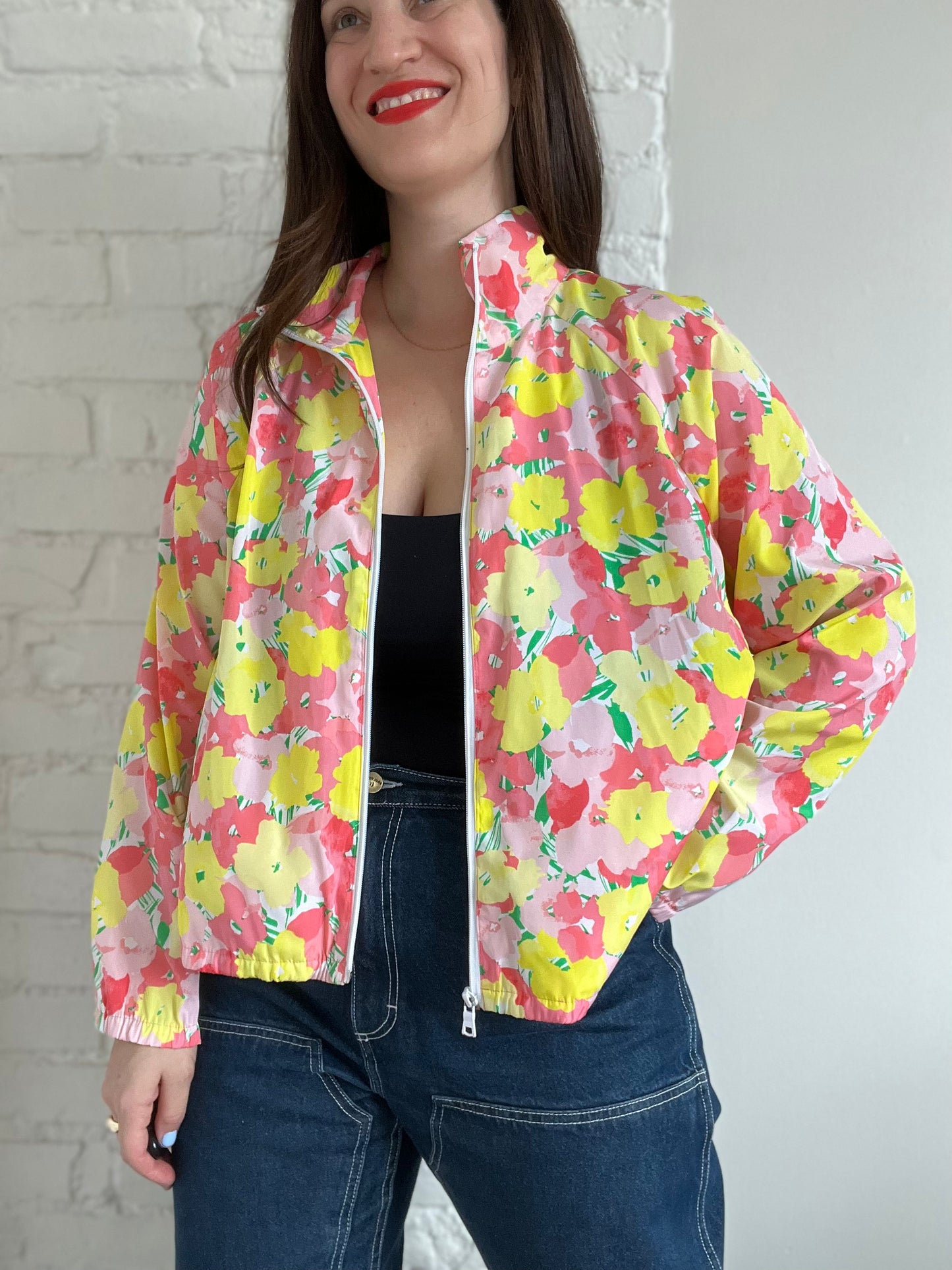 Floral Lightweight Raincoat - XL