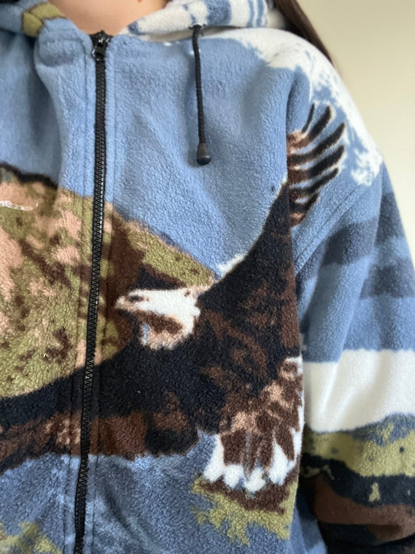 Bald Eagle Sherpa Puffer Fleece - XL/XXL