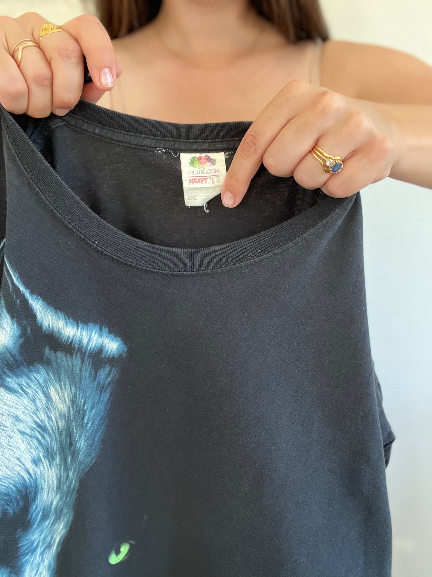 Night Wolf Vintage Tshirt - Size L