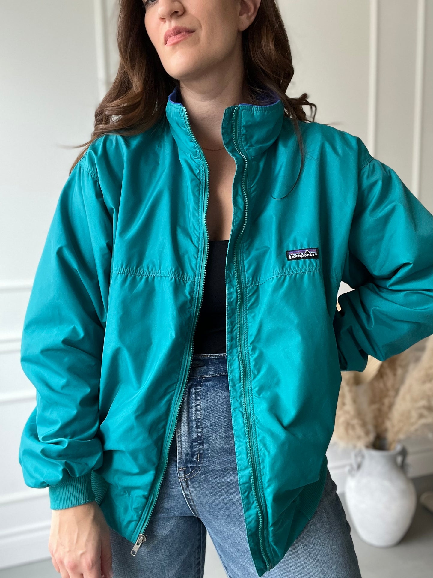 90s Patagonia Fleece Windbreaker - Size L