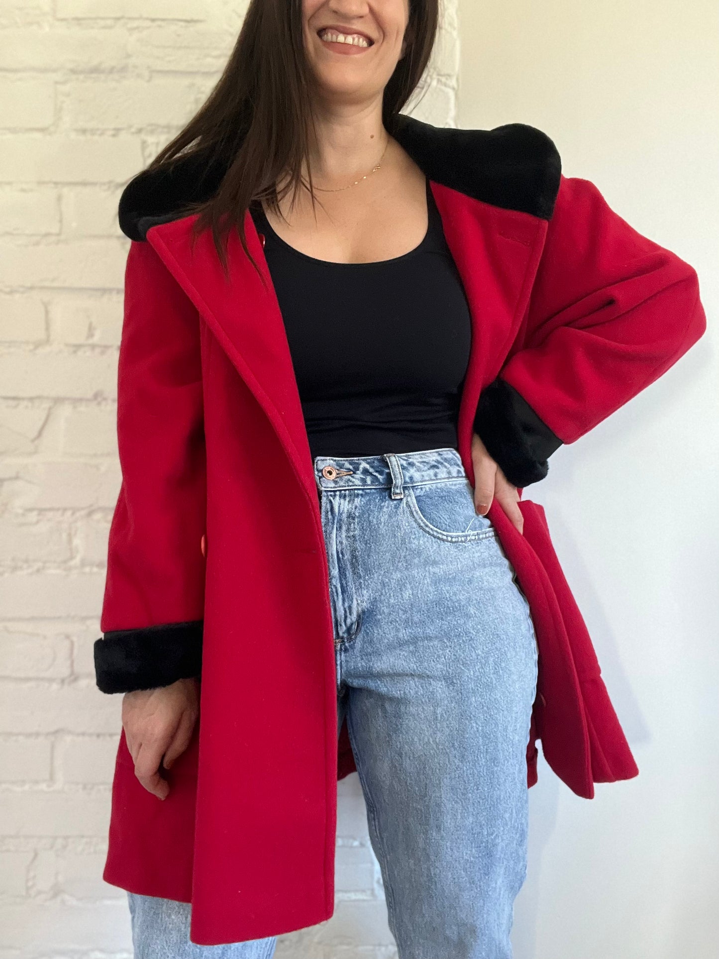 Bright Poppy Swing Jacket - Size L