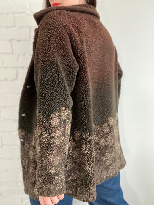 Ombre Nature Sherpa Jacket - S