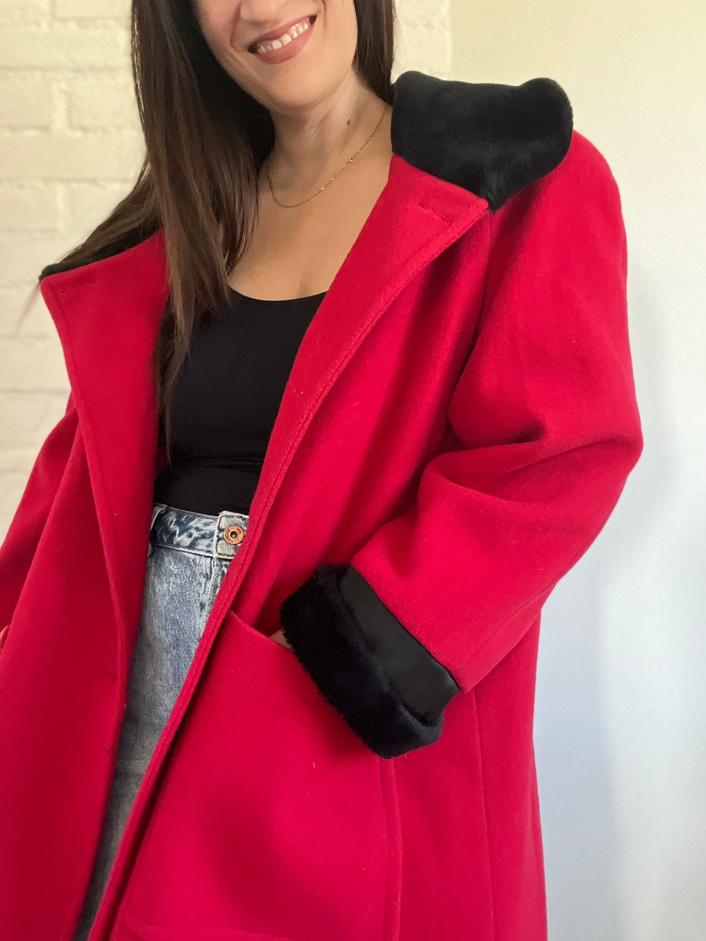 Bright Poppy Swing Jacket - Size L