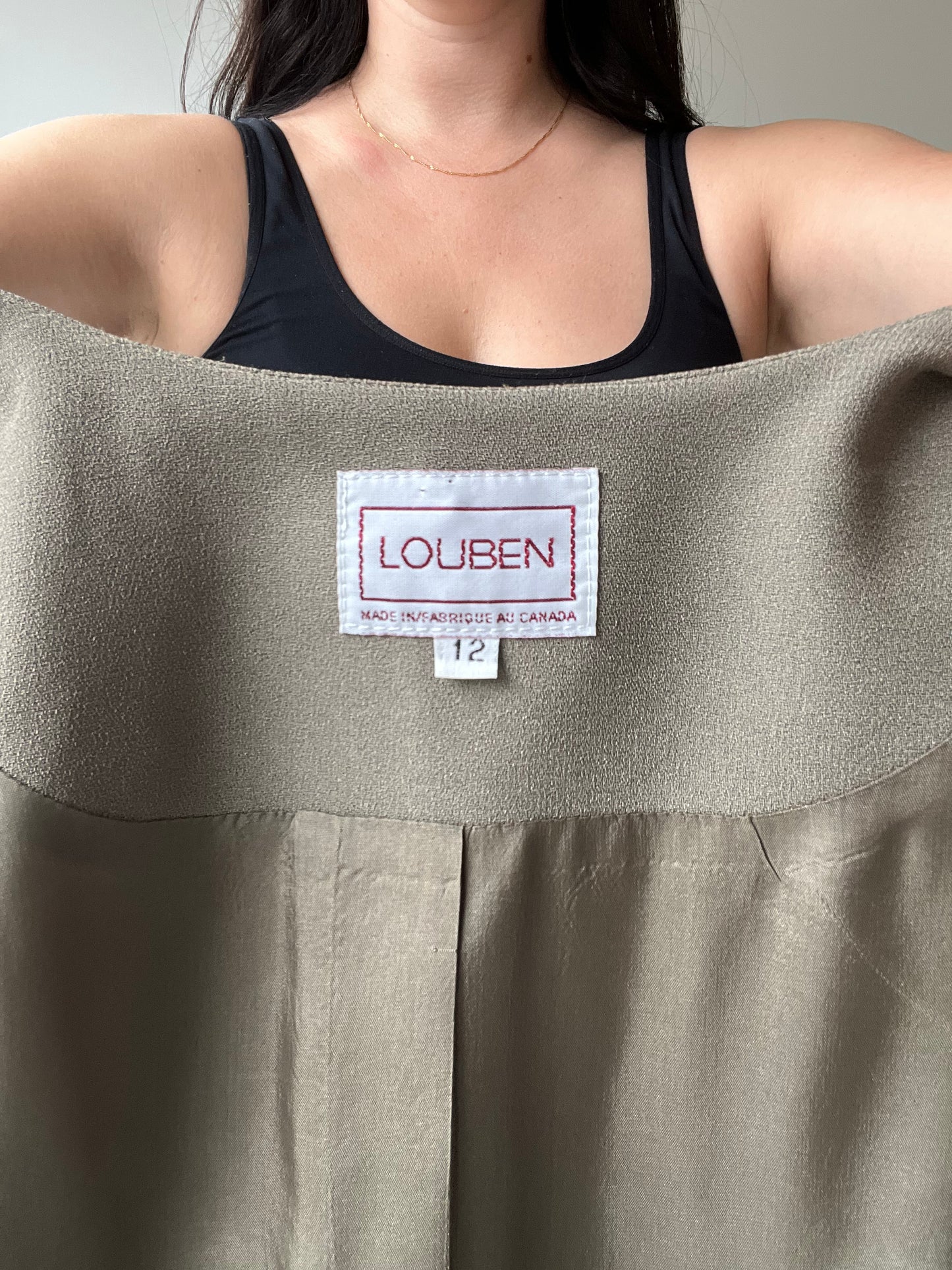 Olive Green Blazer - 12