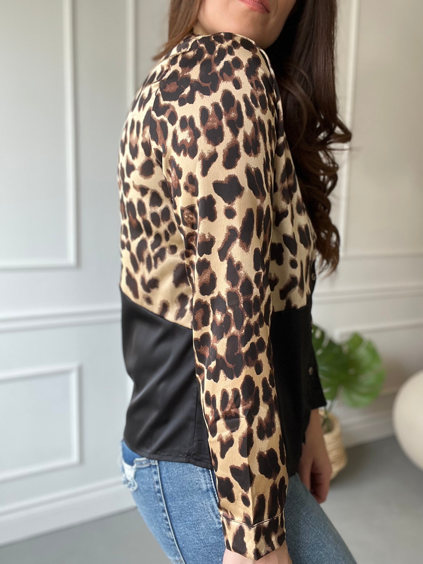 Pop Star Leopard Top - Size M