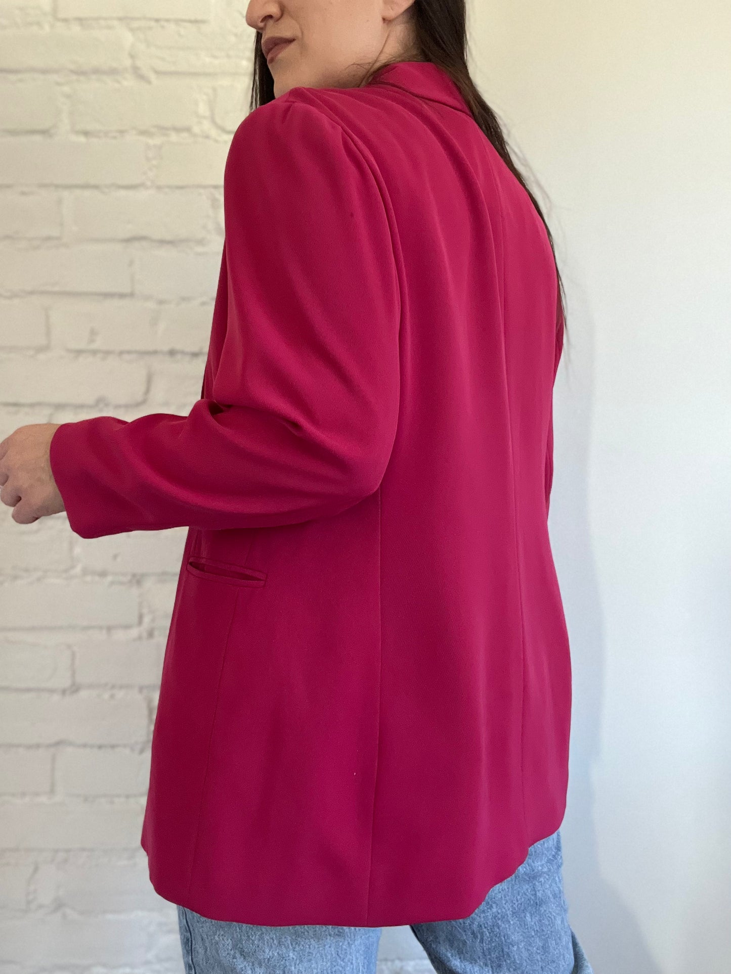 Relaxed Pink Blazer - Size L