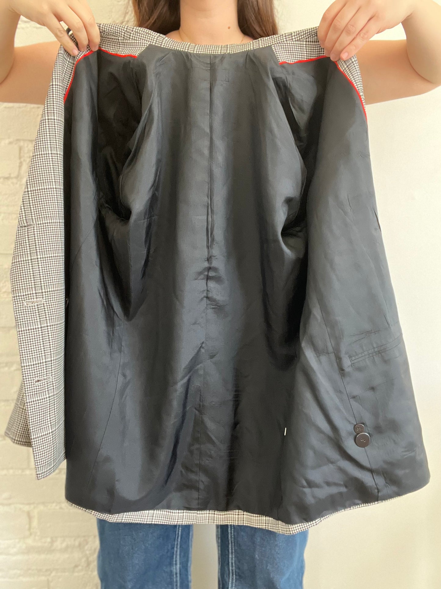 Small Houndstooth Vintage Blazer - L or 12