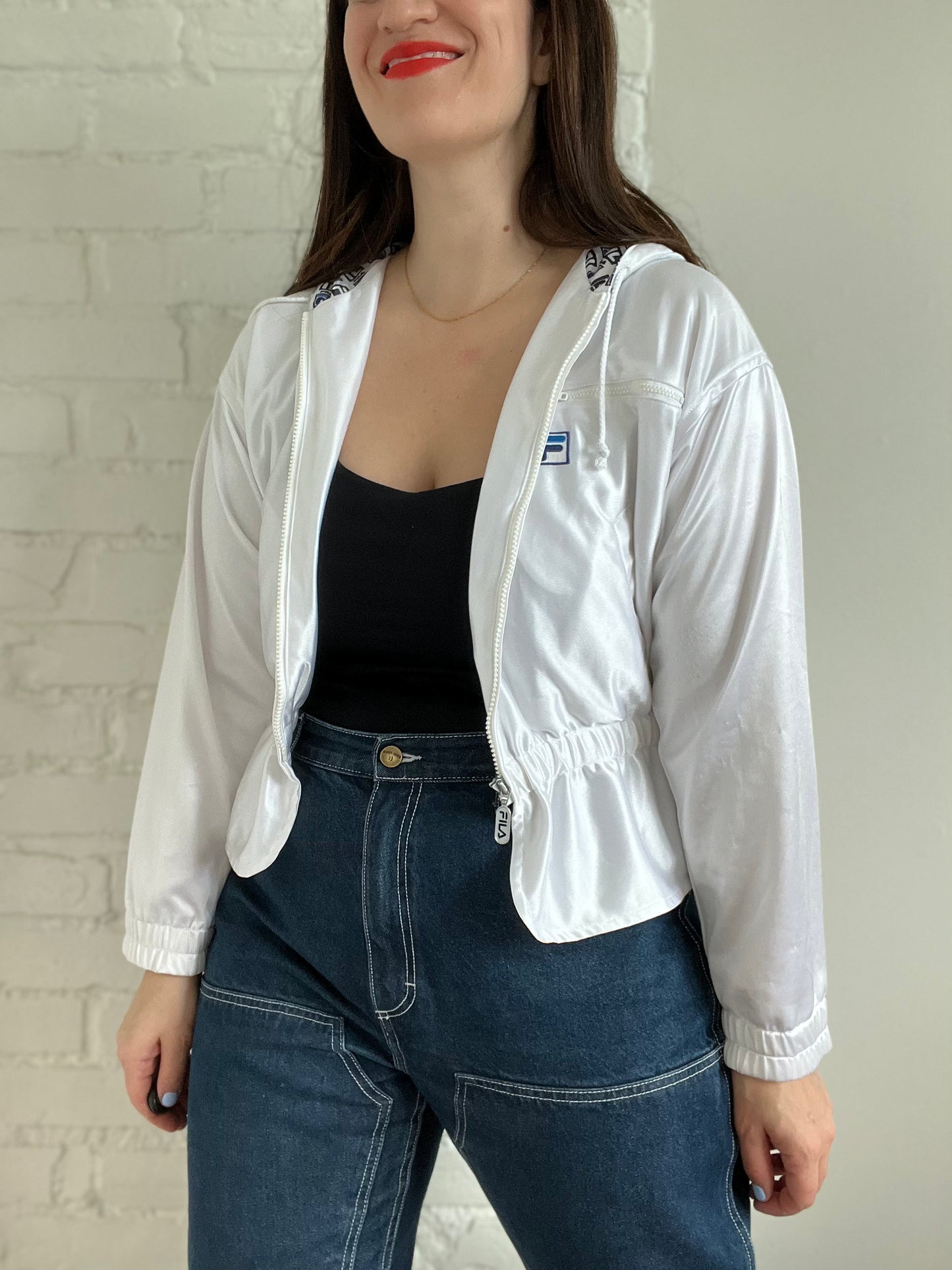 Iridescent Fila Zip Up Jacket - S