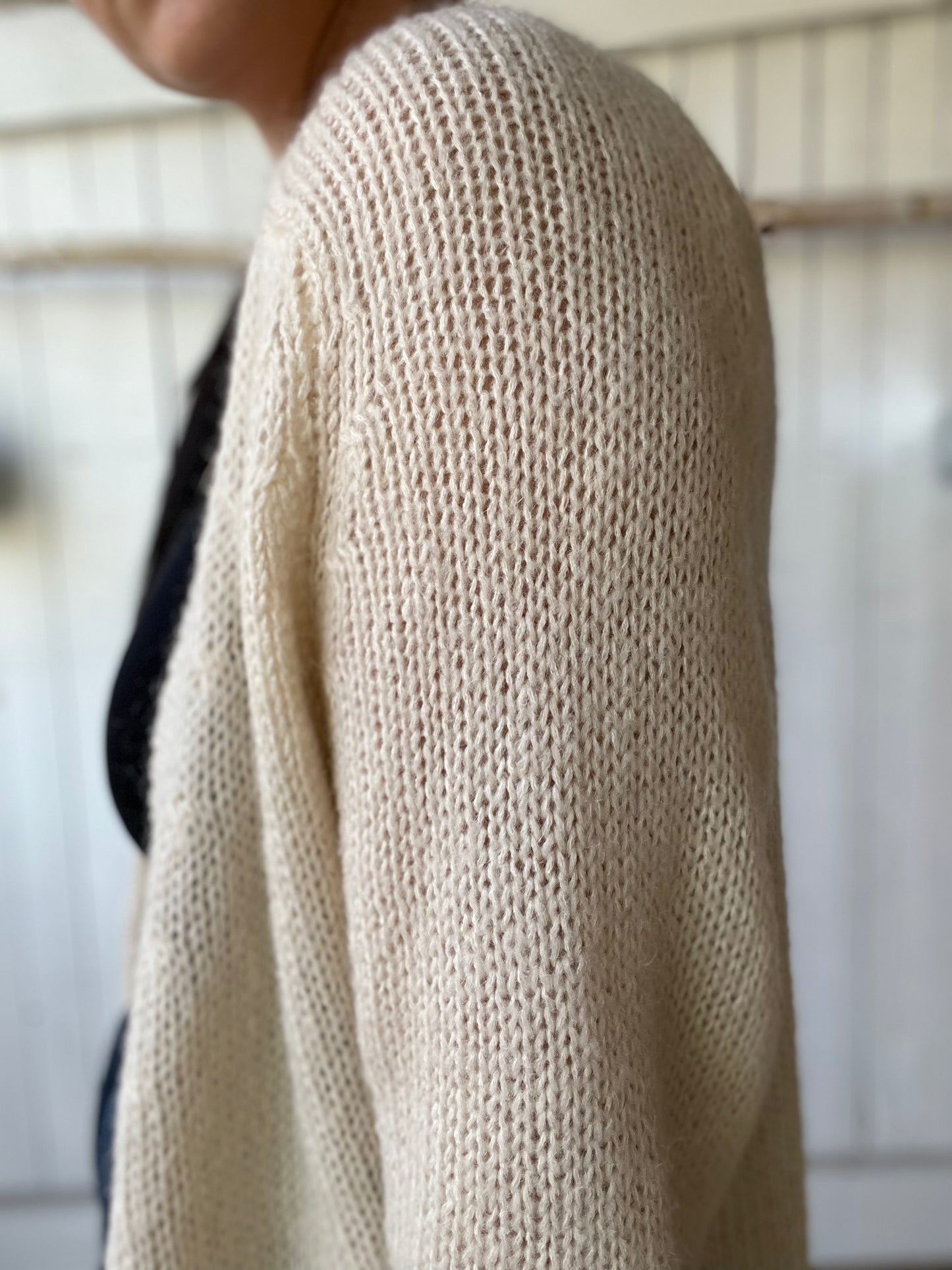 Mohair Wool Vintage Cardigan - Size O/S