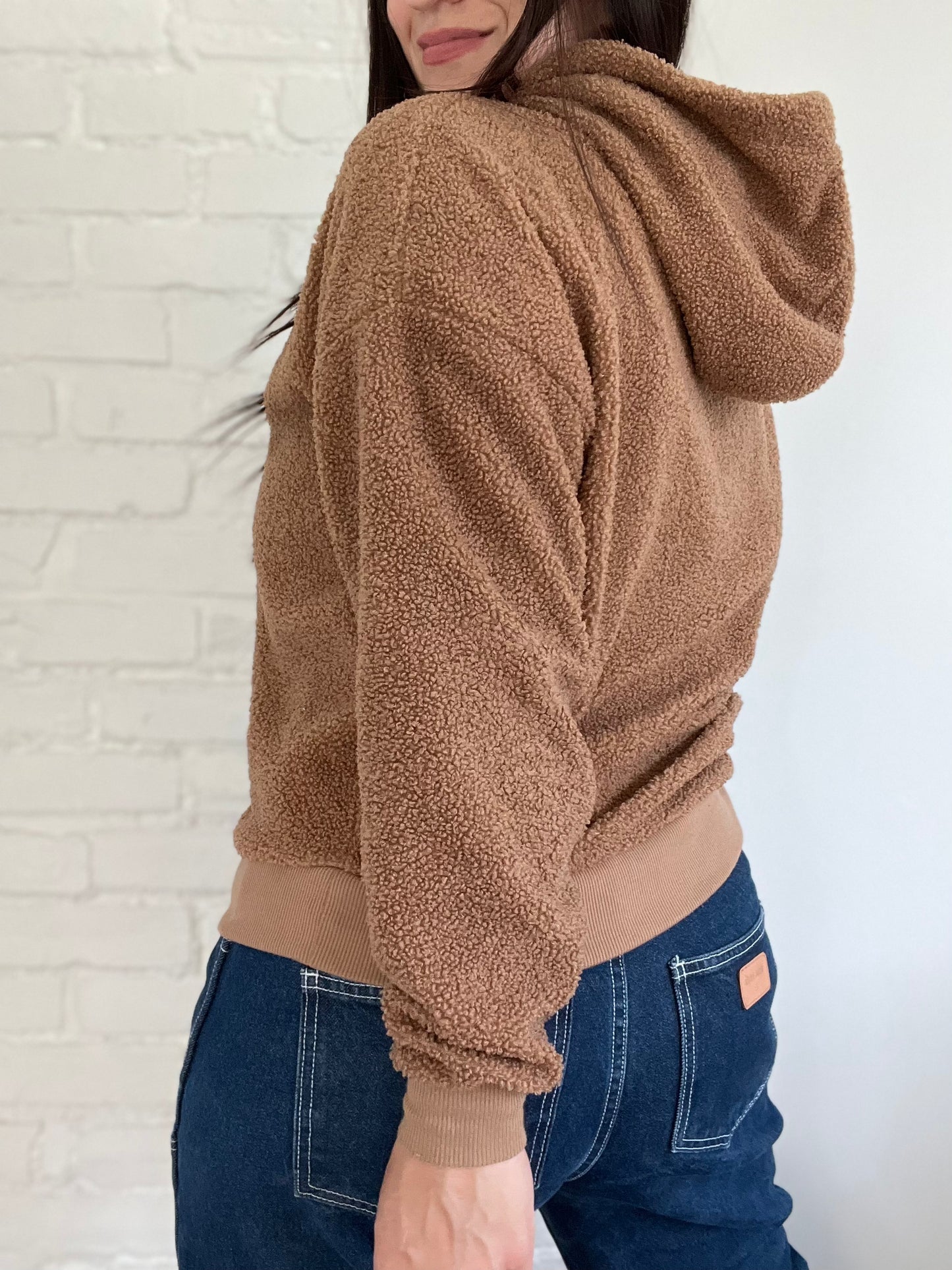 Teddy Caramel Hoodie - Size S/M