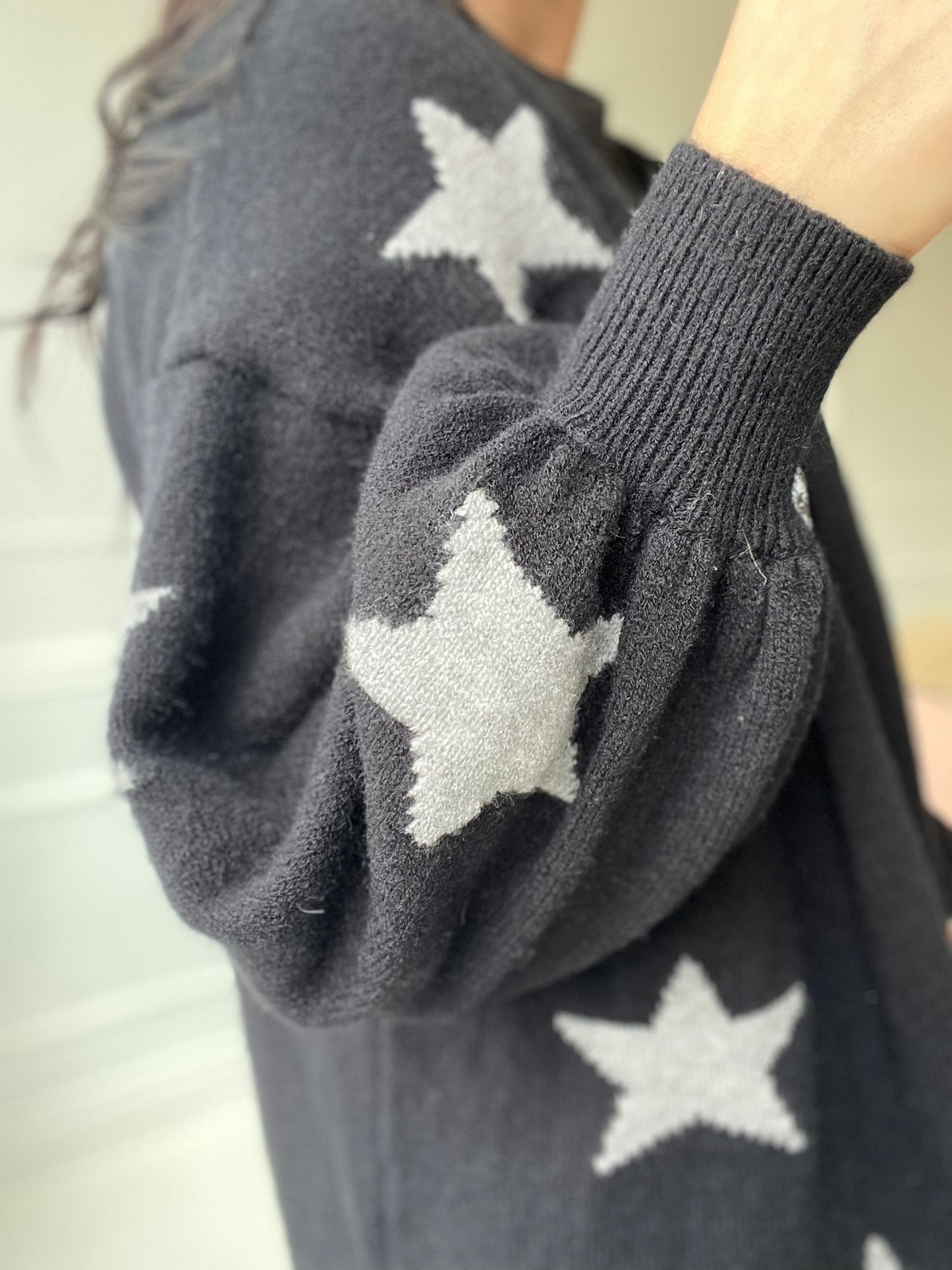 Large Chunky Star Cardigan - Size L/XL